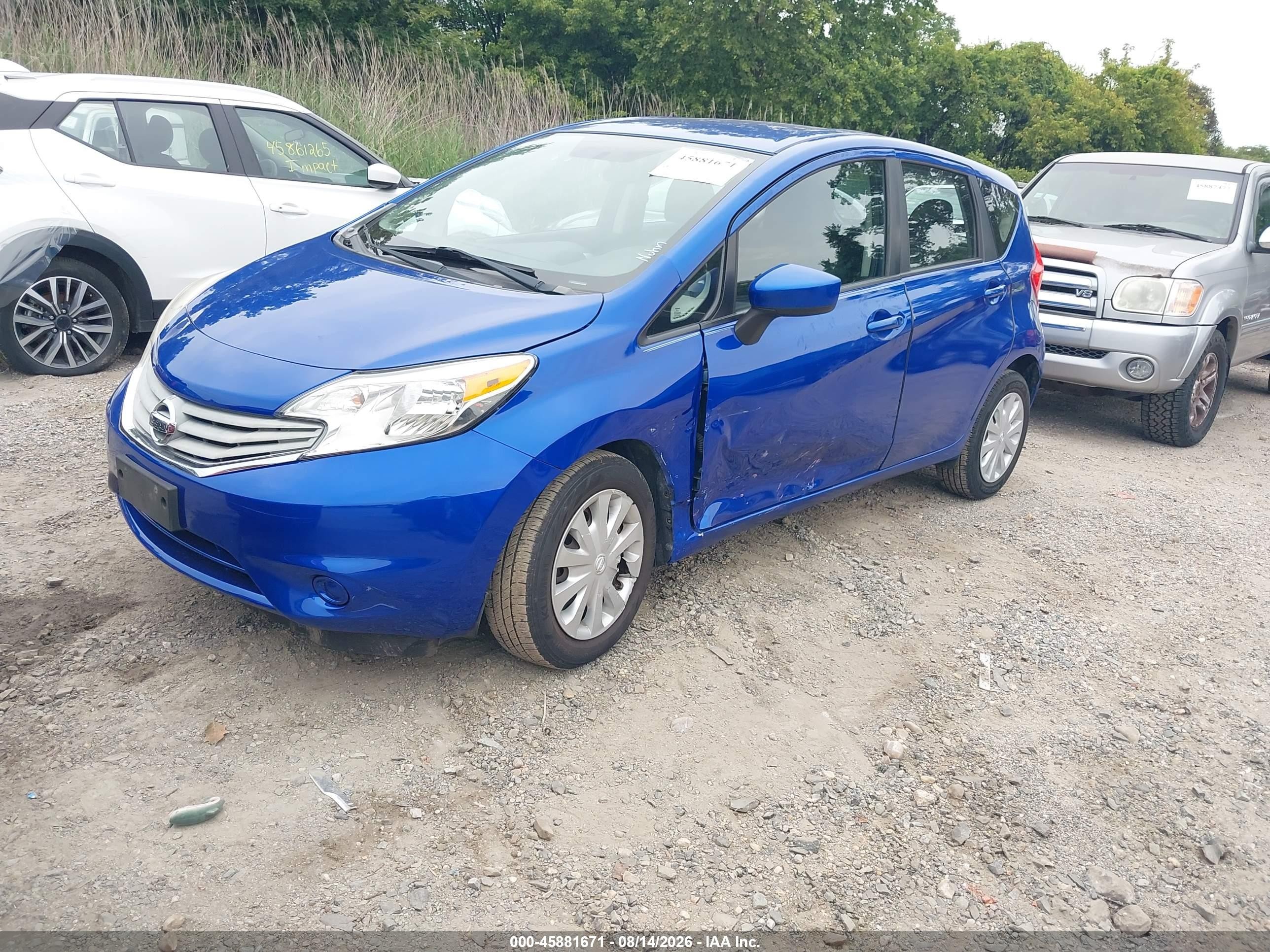2015 Nissan Versa Note S (sr) Синий vin: 3N1CE2CP9FL367237