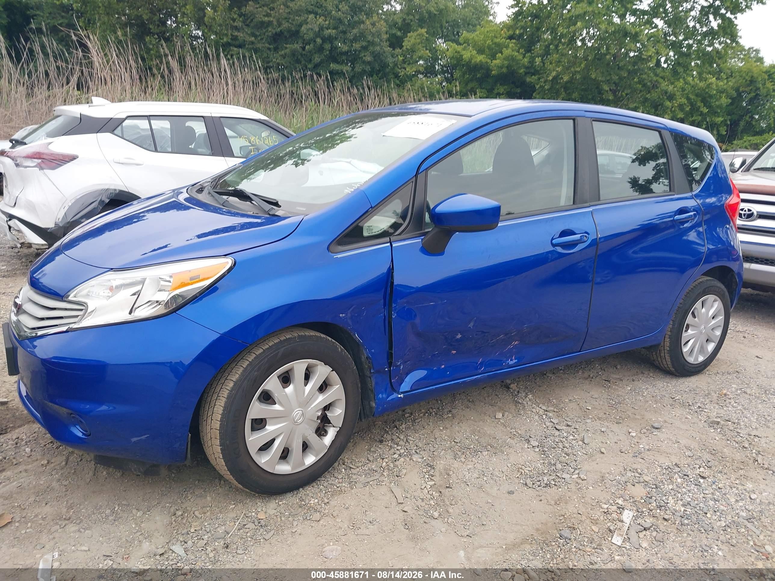 2015 Nissan Versa Note S (sr) Синий vin: 3N1CE2CP9FL367237