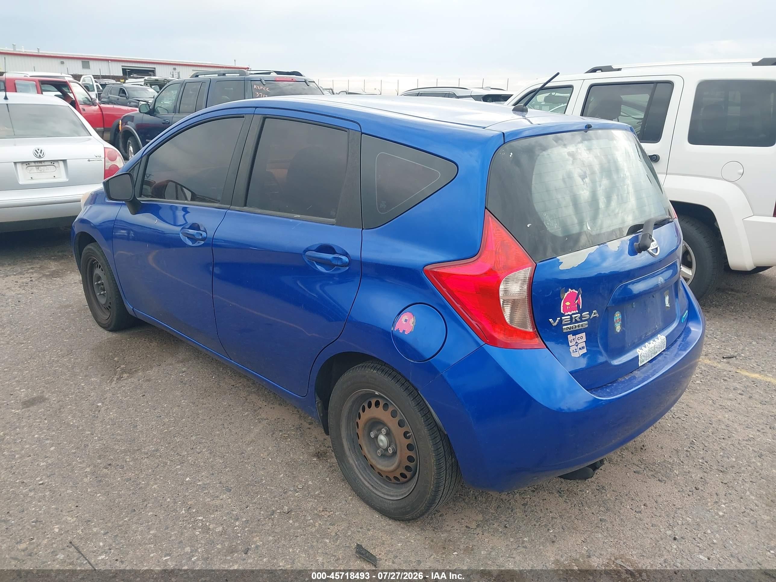 2015 Nissan Versa Note S (sr)/s Plus/sl/sr/sv Blue vin: 3N1CE2CP9FL370736