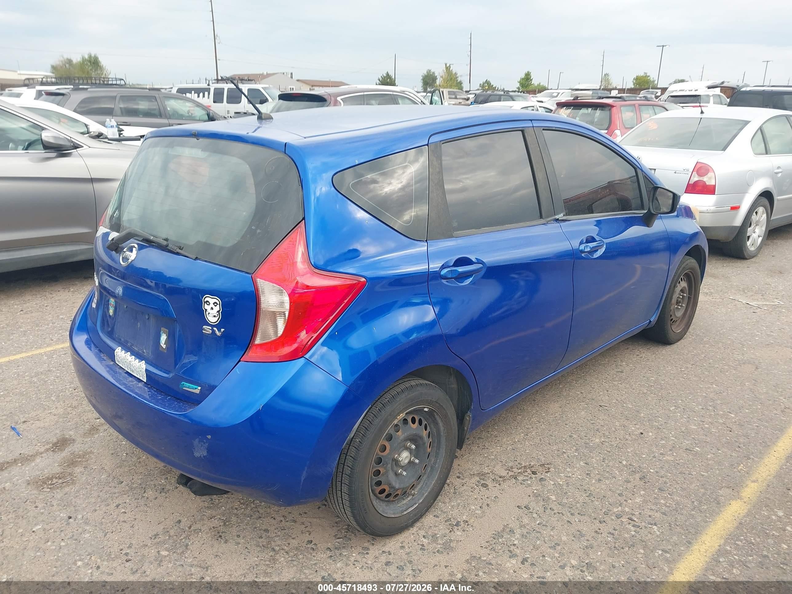 2015 Nissan Versa Note S (sr)/s Plus/sl/sr/sv Blue vin: 3N1CE2CP9FL370736