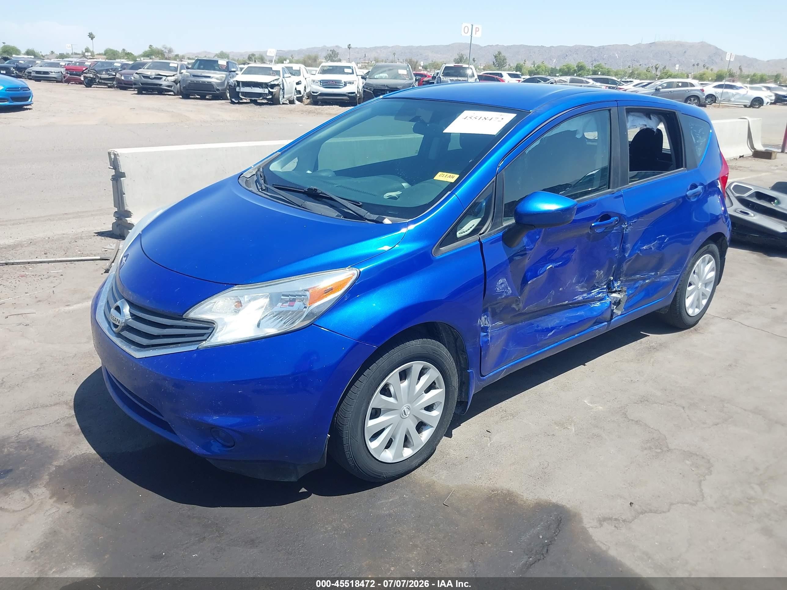 2015 Nissan Versa Note S Plus Синий vin: 3N1CE2CP9FL372955