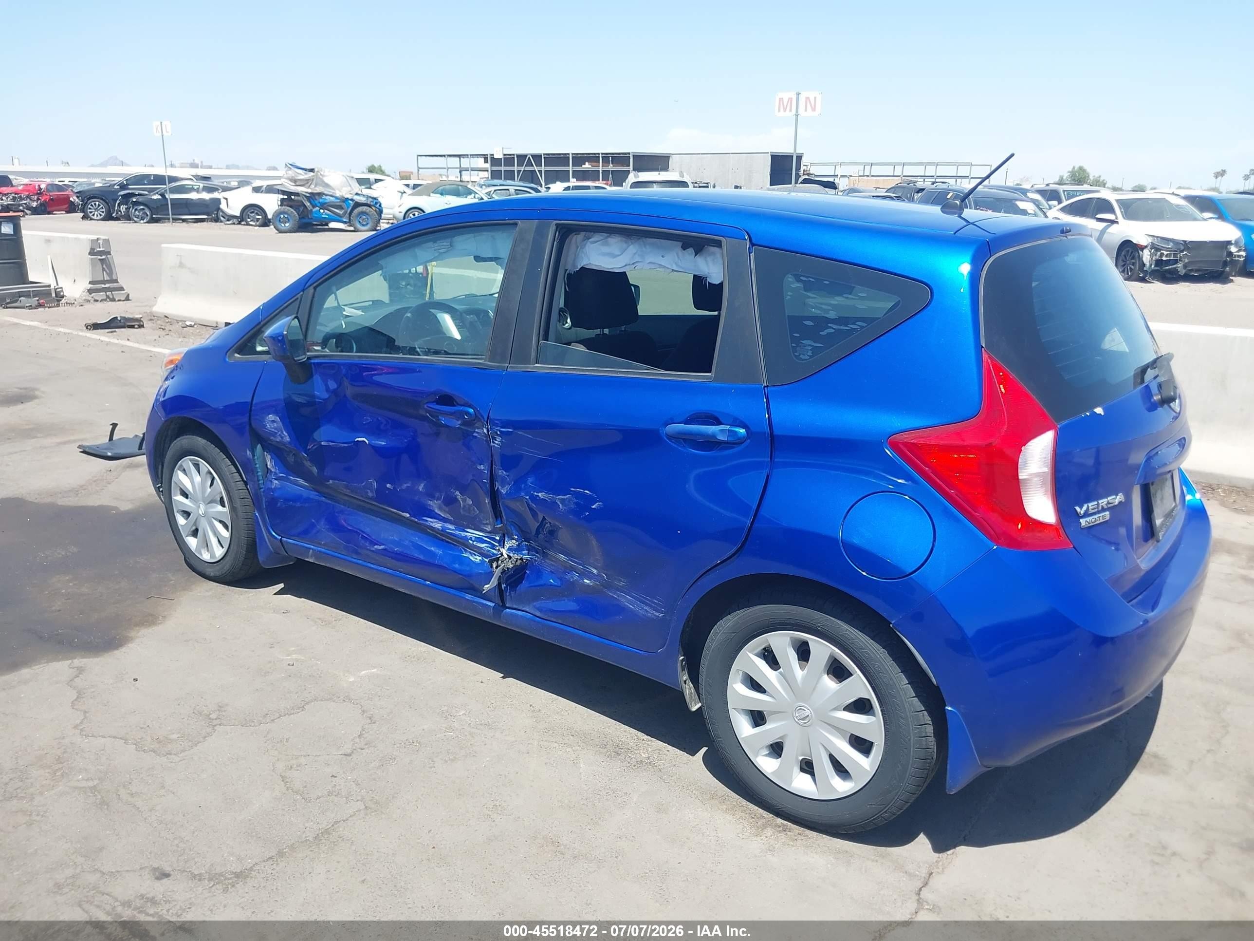 2015 Nissan Versa Note S Plus Синий vin: 3N1CE2CP9FL372955
