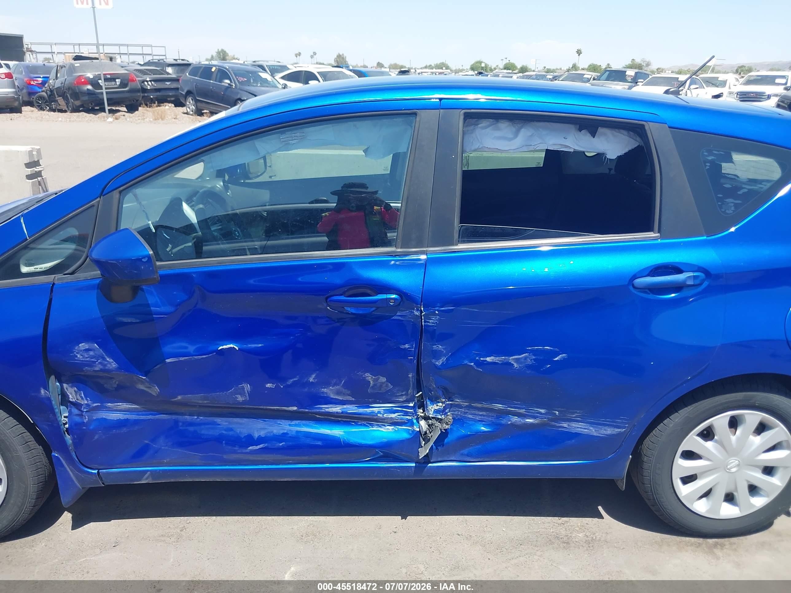 2015 Nissan Versa Note S Plus Синий vin: 3N1CE2CP9FL372955