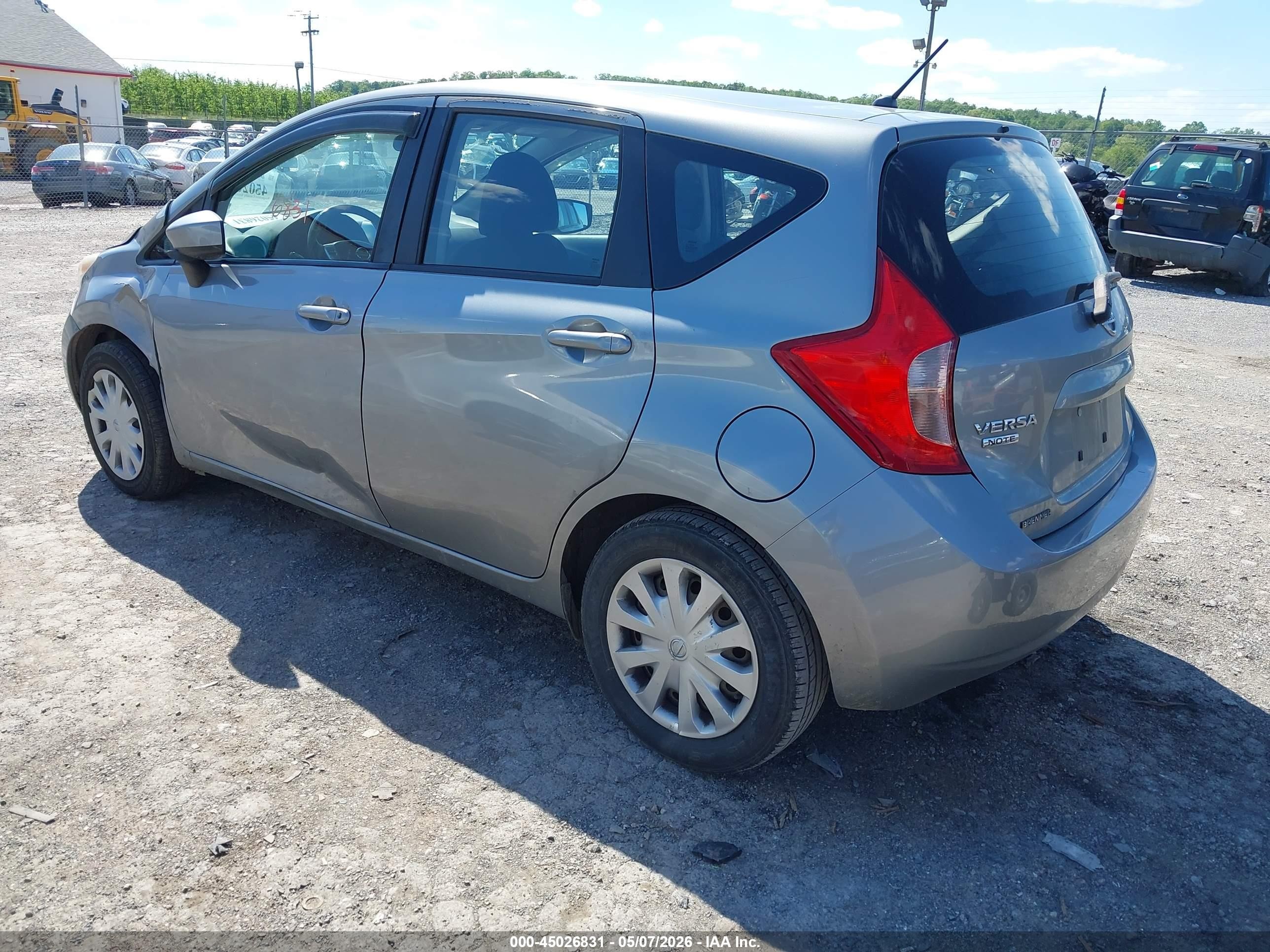 2015 Nissan Versa Note S (sr)/s Plus/sl/sr/sv Gray vin: 3N1CE2CP9FL380795