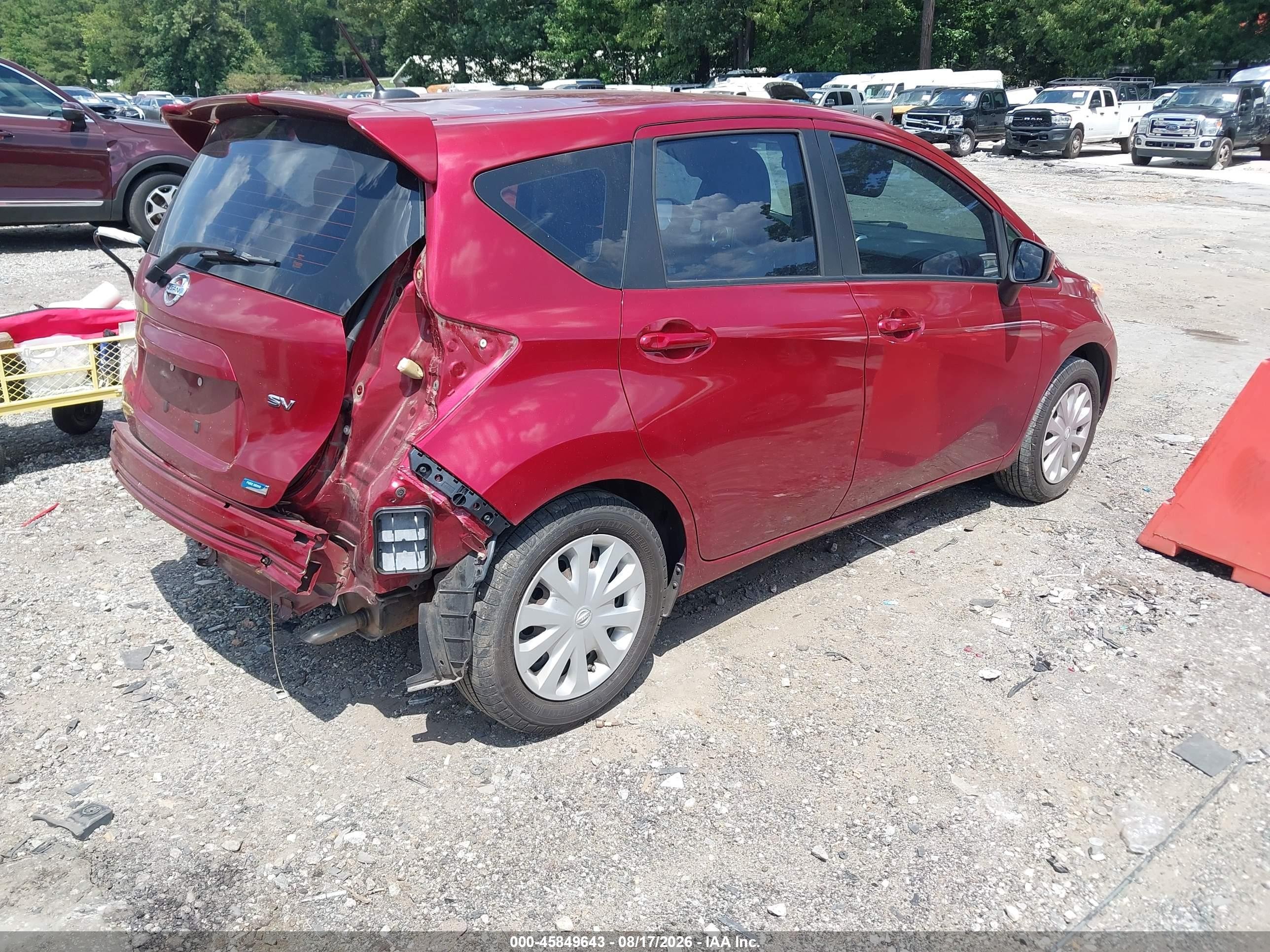 2016 Nissan Versa Note Sv Красный vin: 3N1CE2CP9GL355543