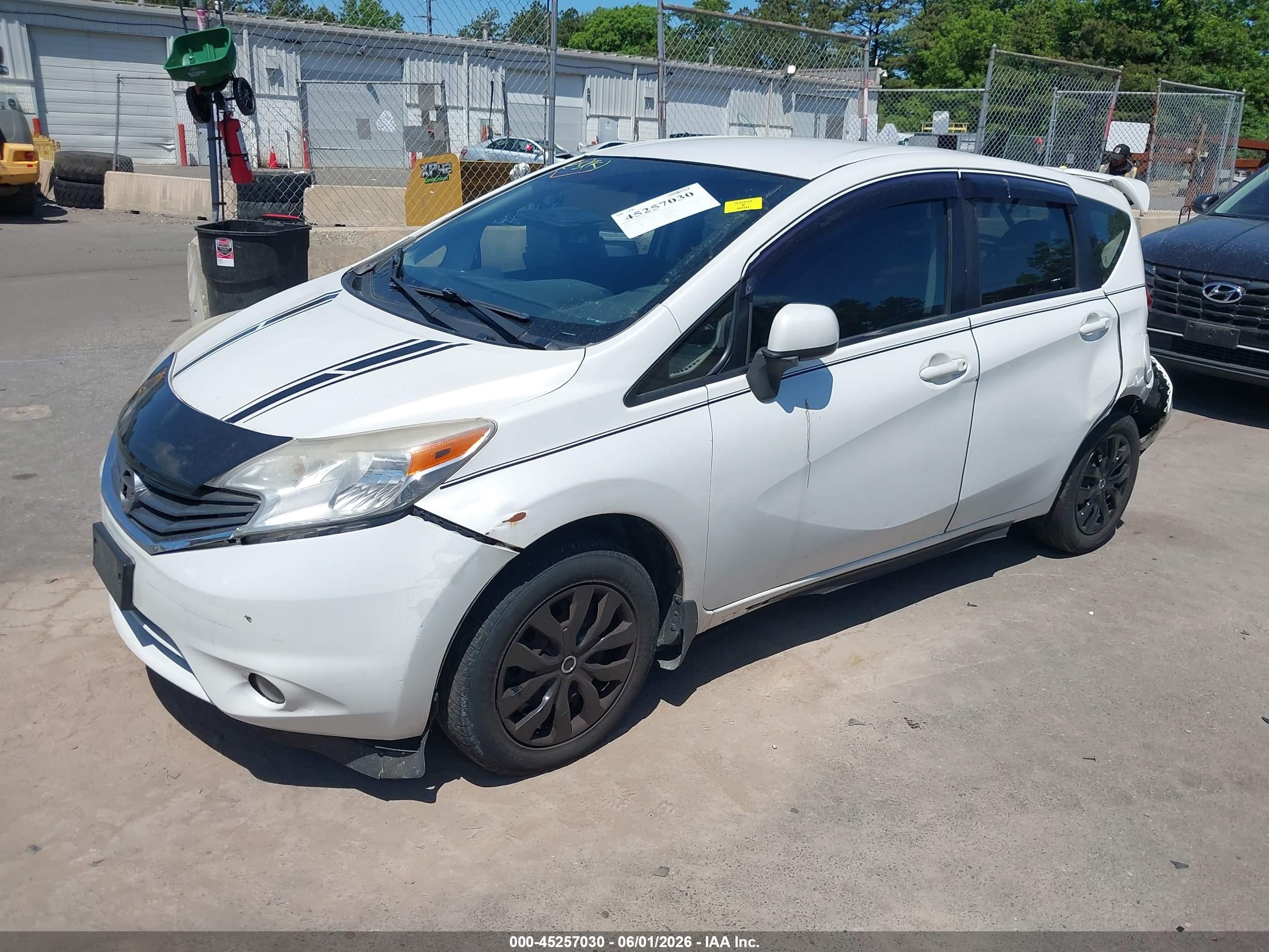 2014 Nissan Versa Note Sv White vin: 3N1CE2CPXEL368296