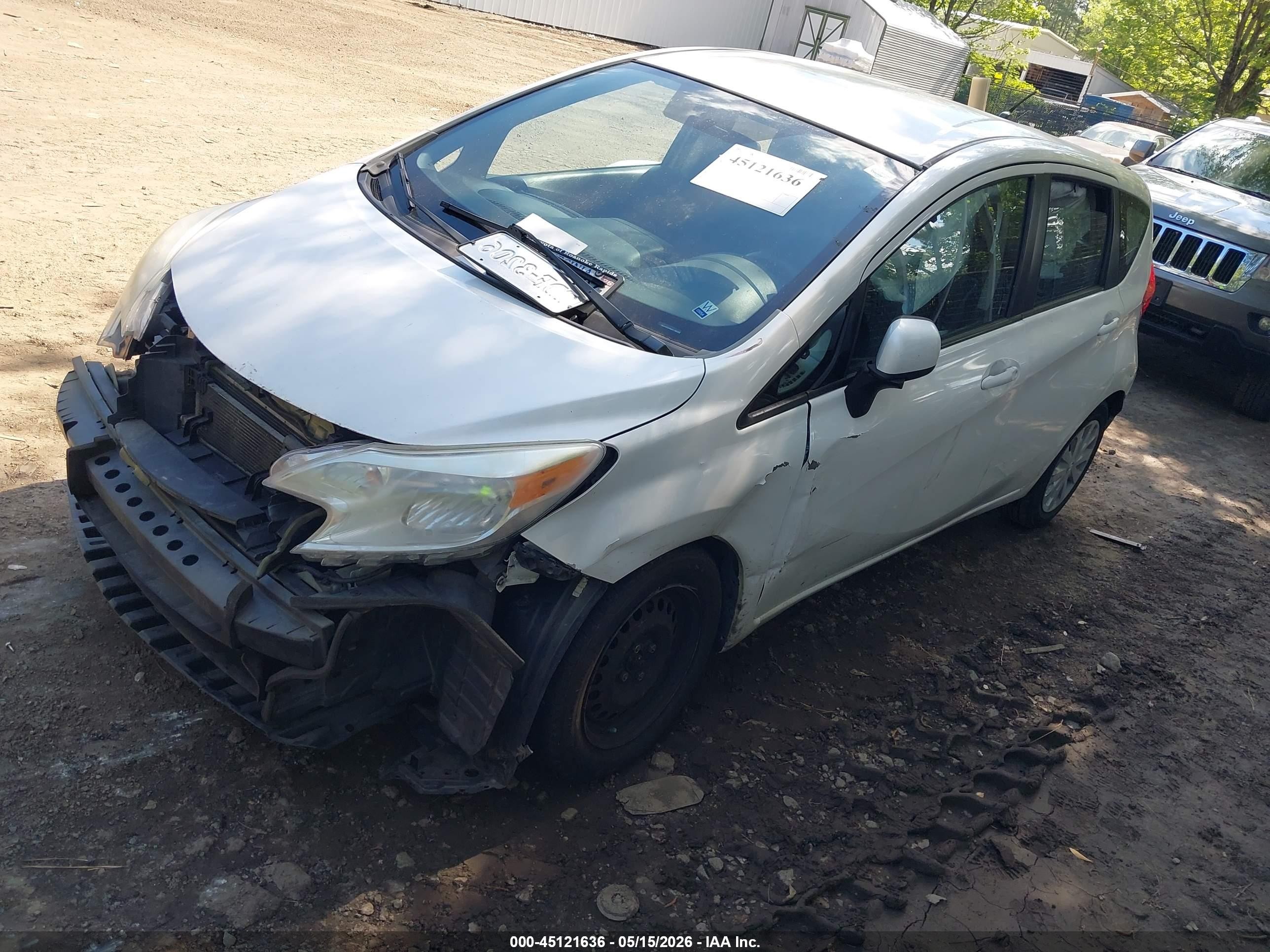 2014 Nissan Versa Note Sv White vin: 3N1CE2CPXEL390556
