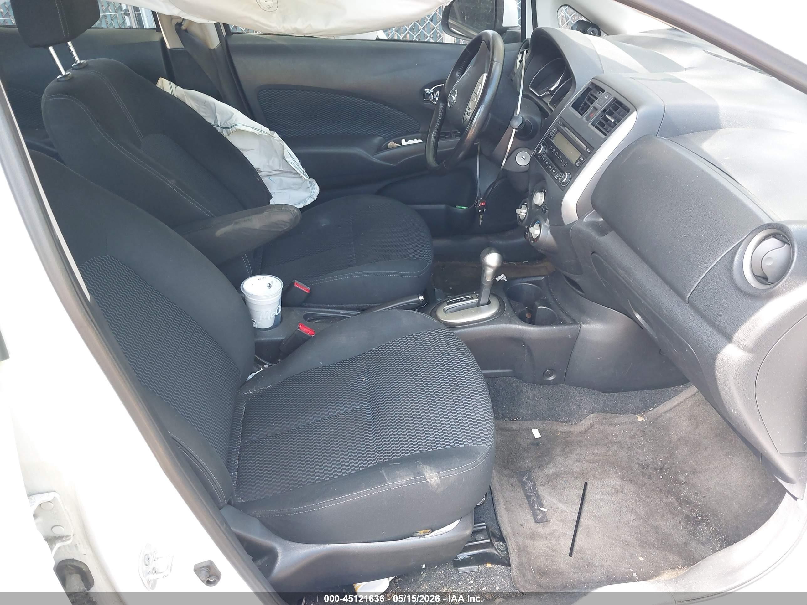 2014 Nissan Versa Note Sv White vin: 3N1CE2CPXEL390556