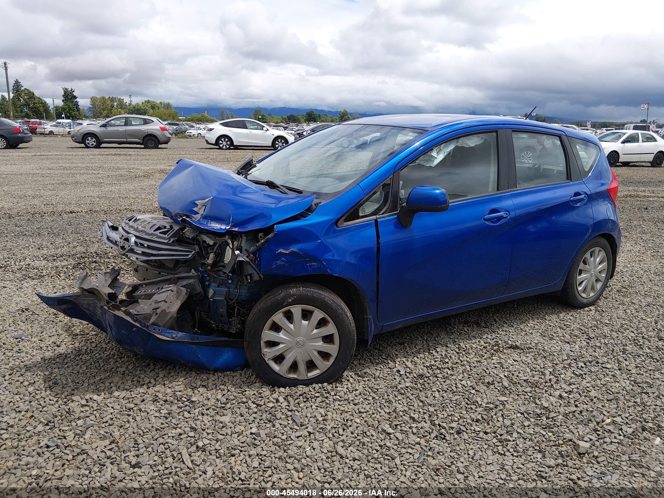 2014 Nissan Versa Note S Plus Blue vin: 3N1CE2CPXEL401524