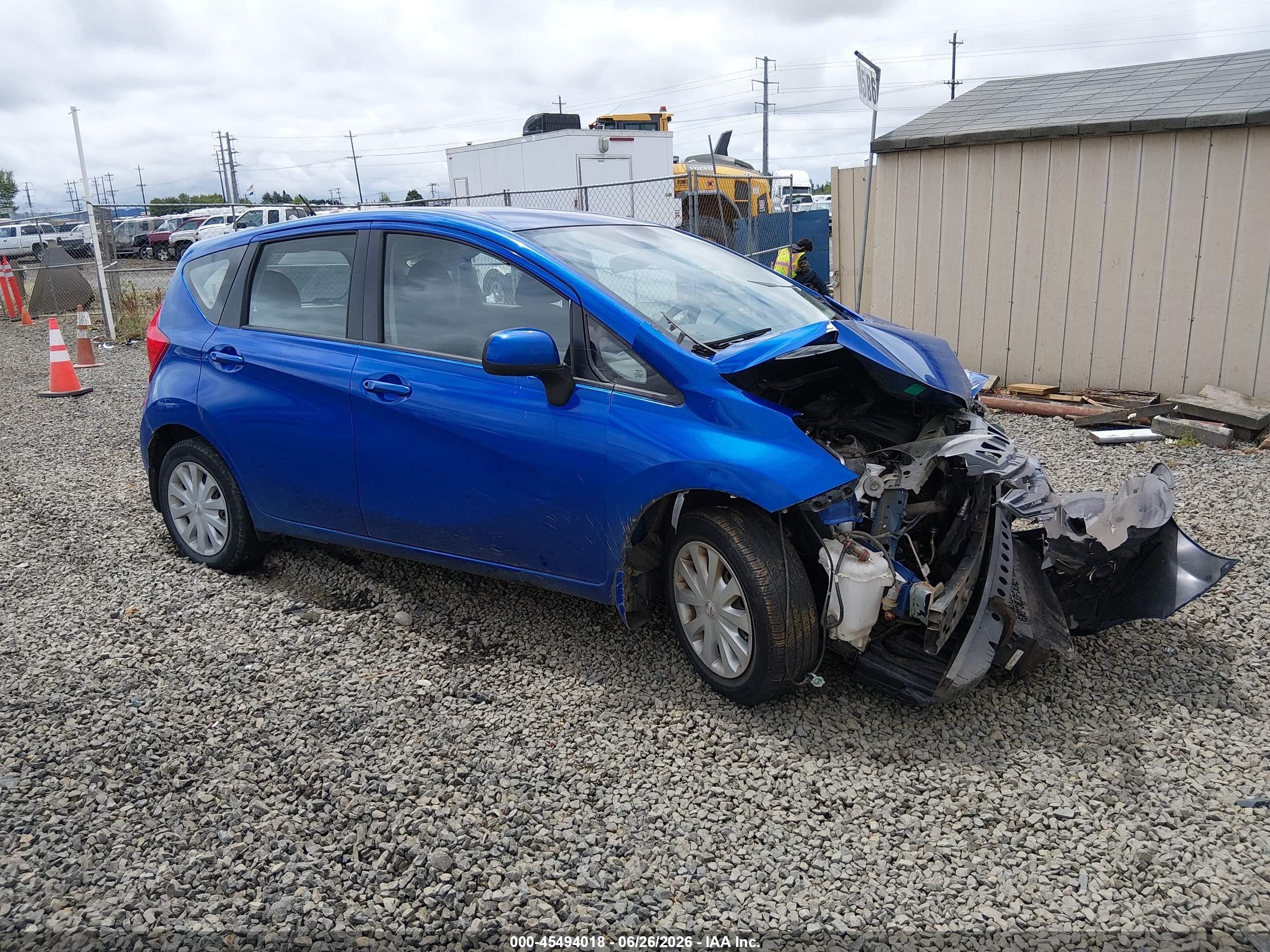 2014 Nissan Versa Note S Plus Blue vin: 3N1CE2CPXEL401524