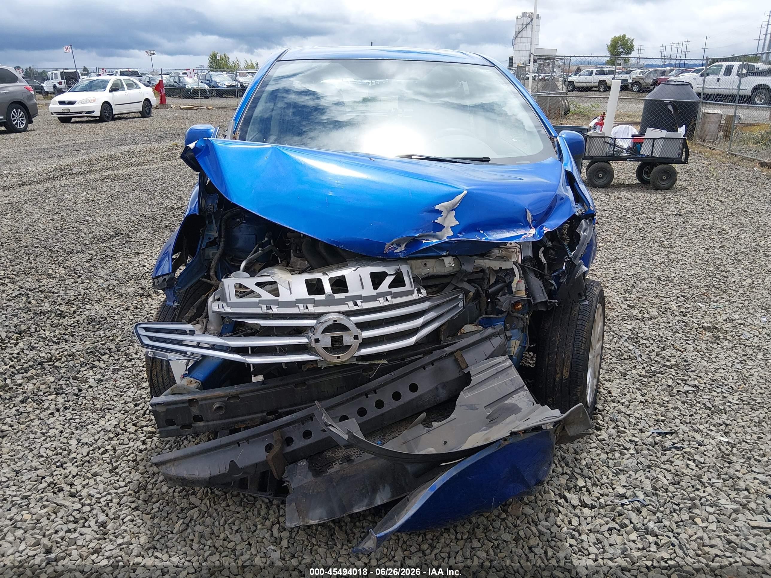 2014 Nissan Versa Note S Plus Blue vin: 3N1CE2CPXEL401524