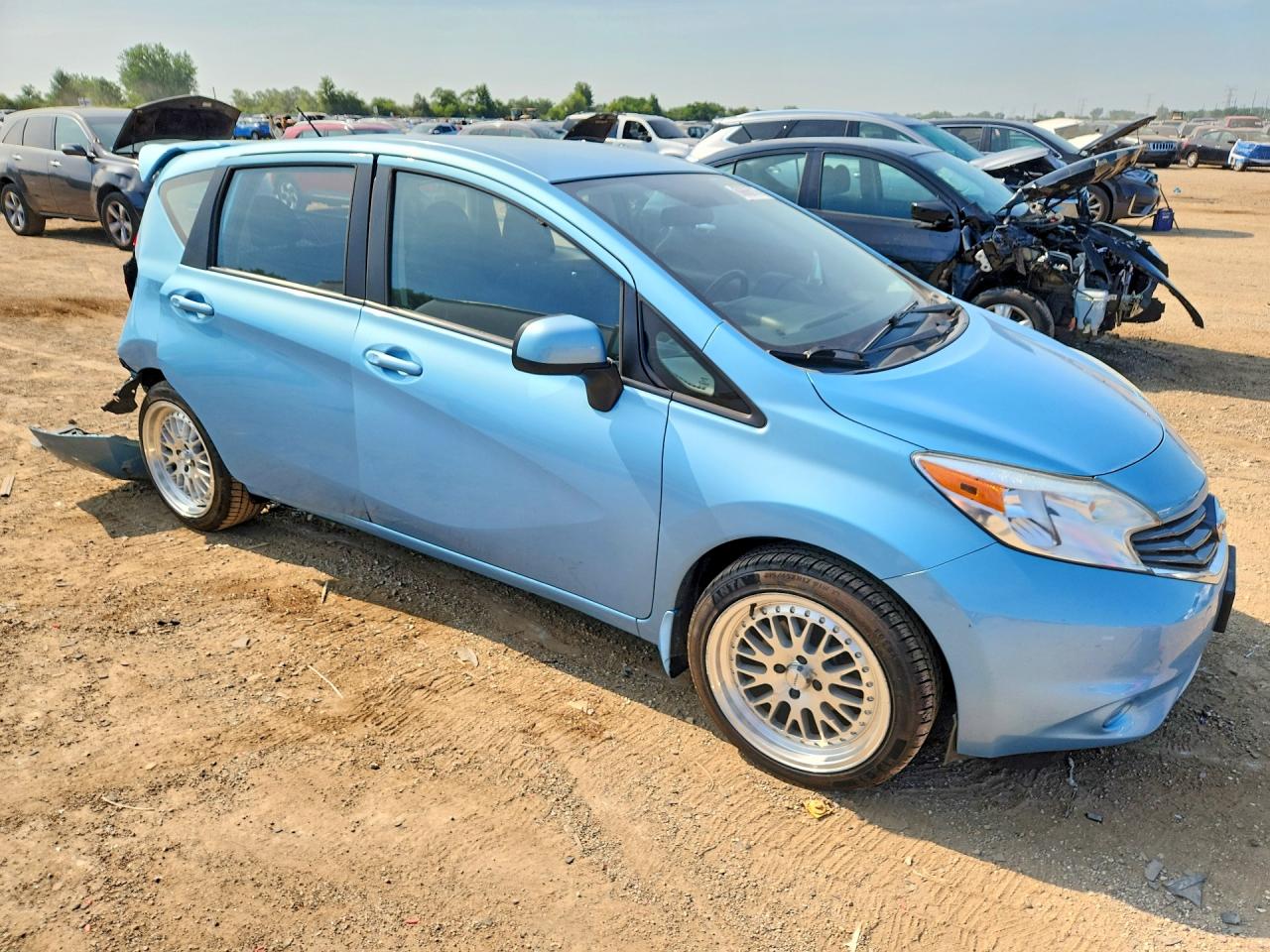 2014 Nissan Versa Note Sv Синий vin: 3N1CE2CPXEL410126