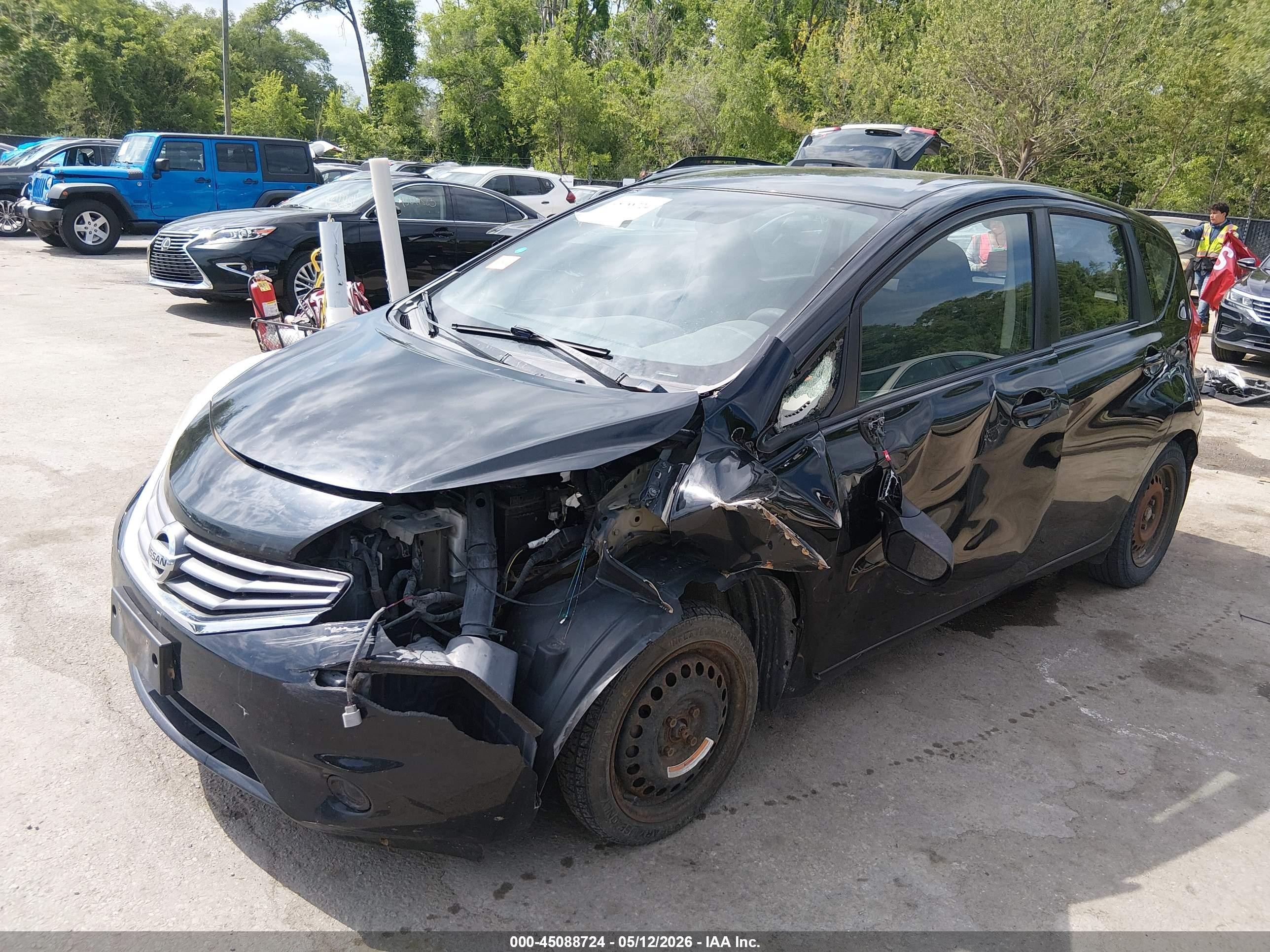 2014 Nissan Versa Note S Plus Black vin: 3N1CE2CPXEL412460