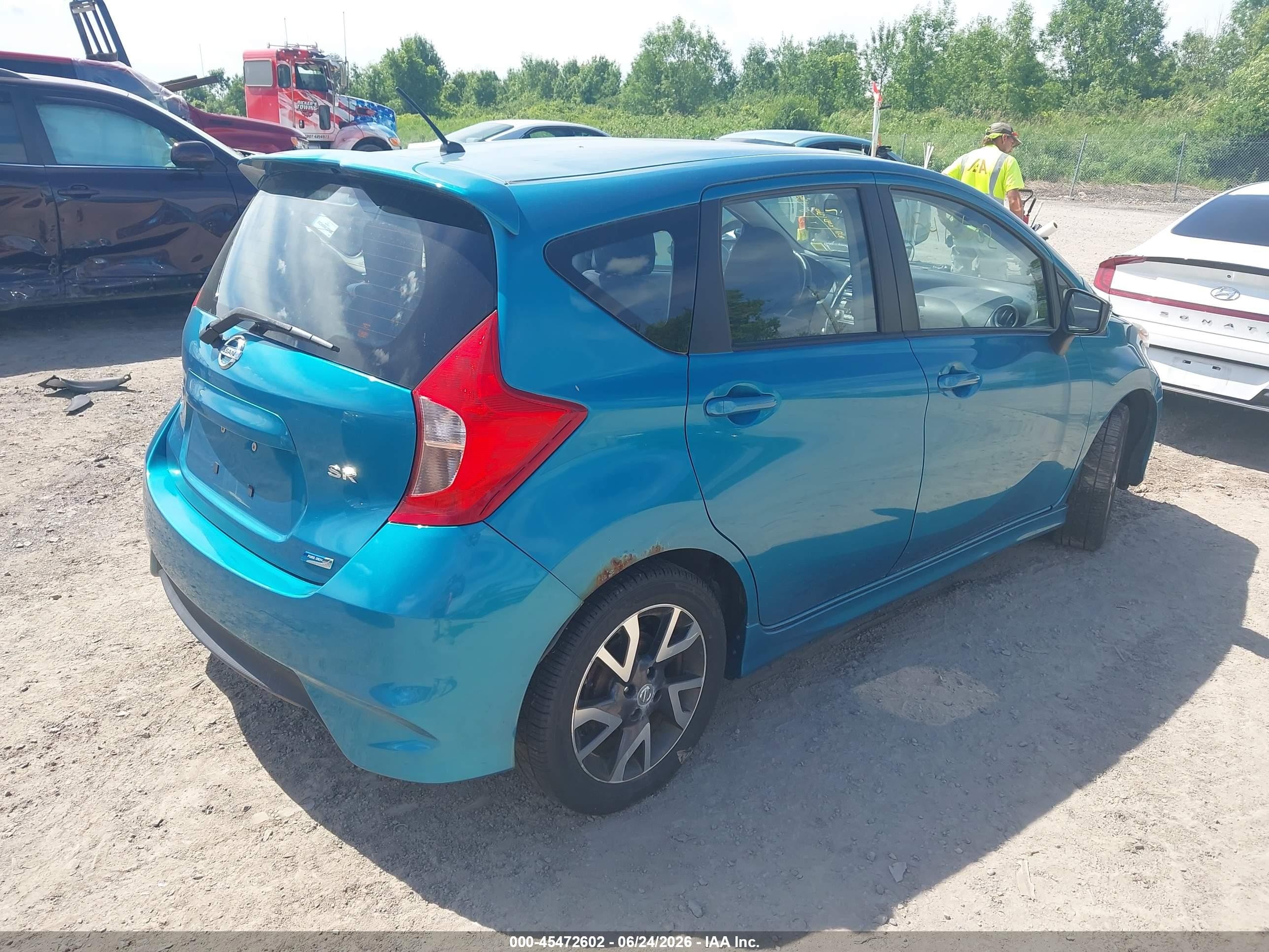 2015 Nissan Versa Note Sr Blue vin: 3N1CE2CPXFL362449