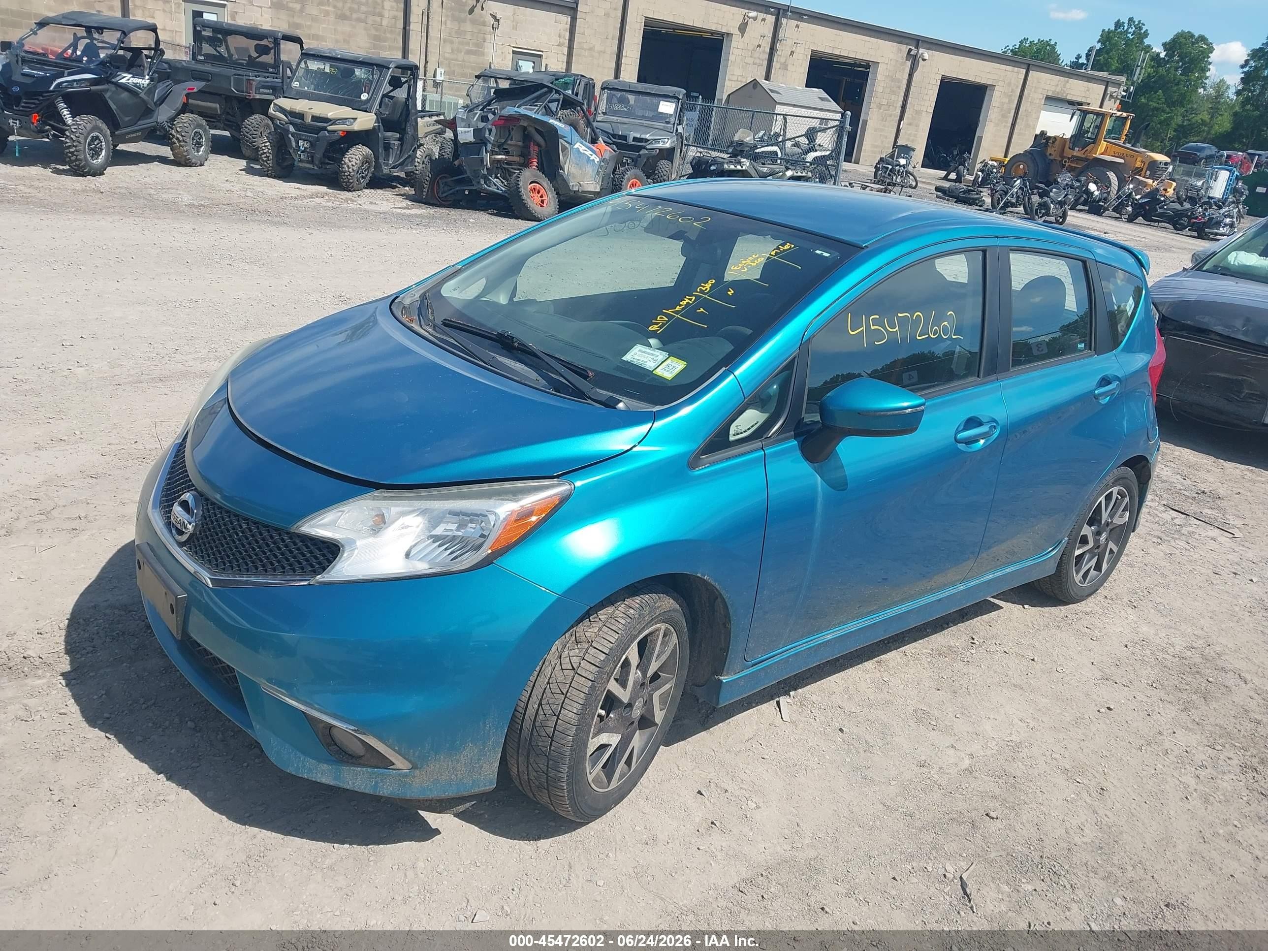 2015 Nissan Versa Note Sr Blue vin: 3N1CE2CPXFL362449