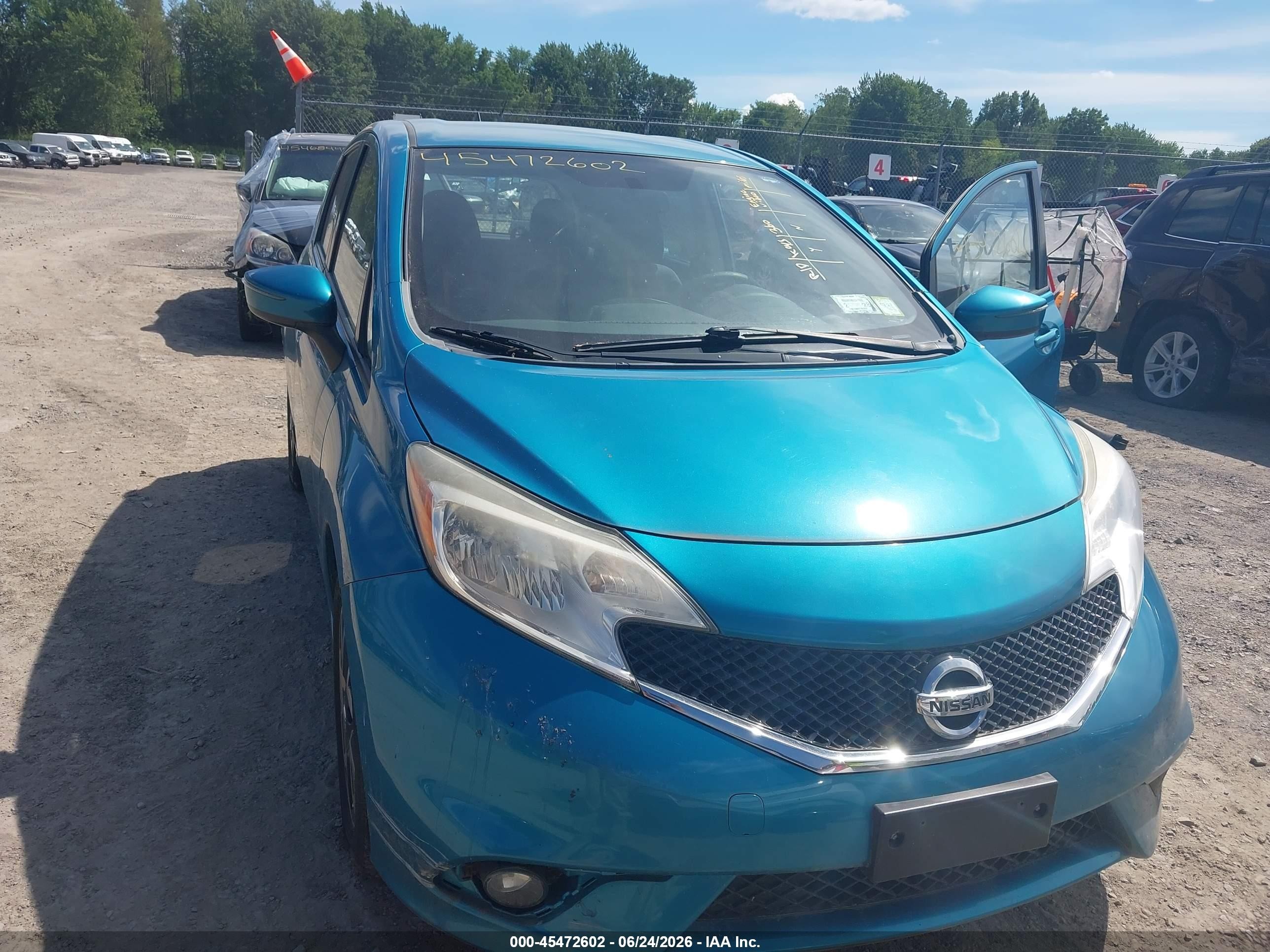 2015 Nissan Versa Note Sr Blue vin: 3N1CE2CPXFL362449