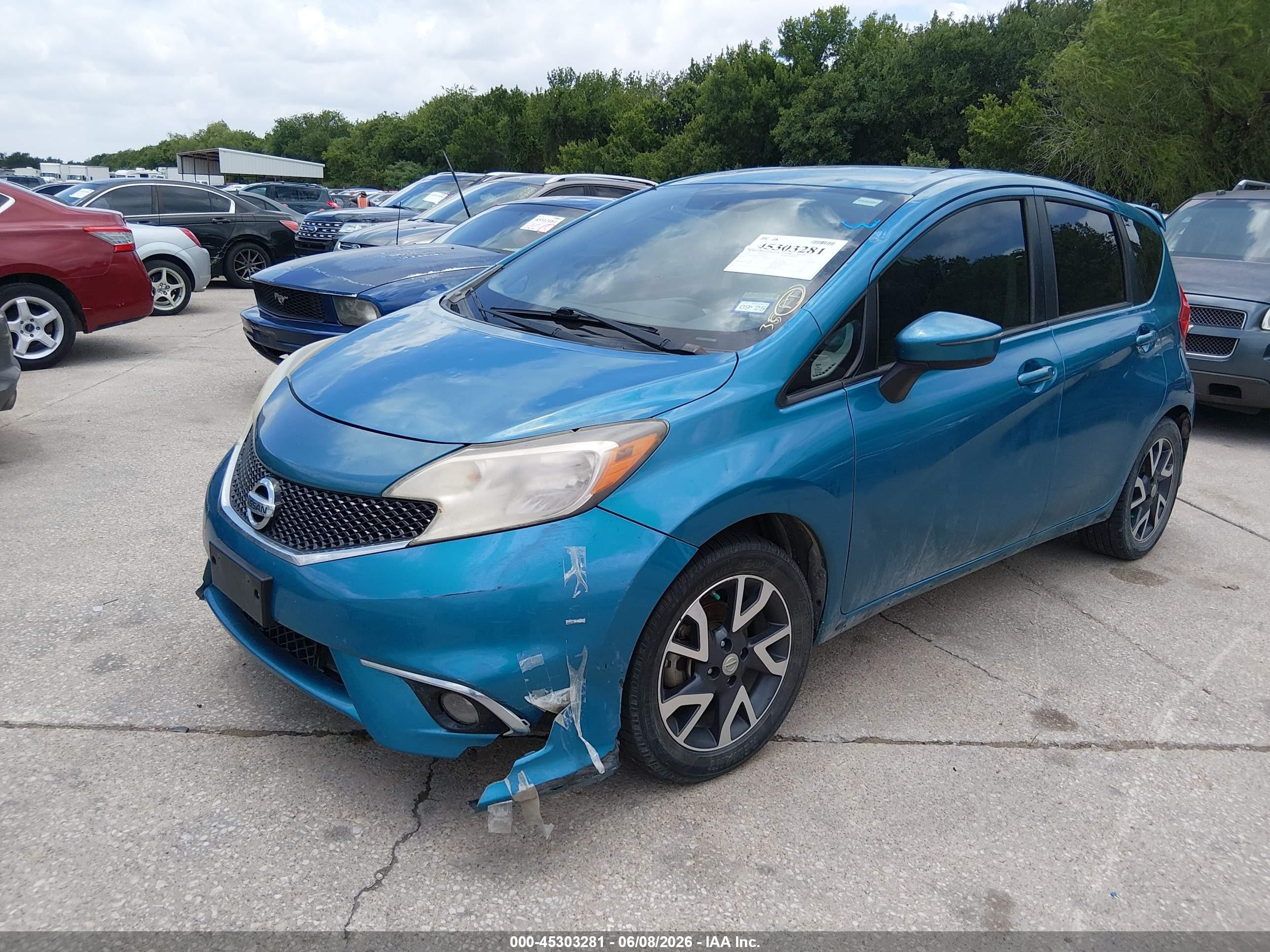 2015 Nissan Versa Note Sr Blue vin: 3N1CE2CPXFL387481