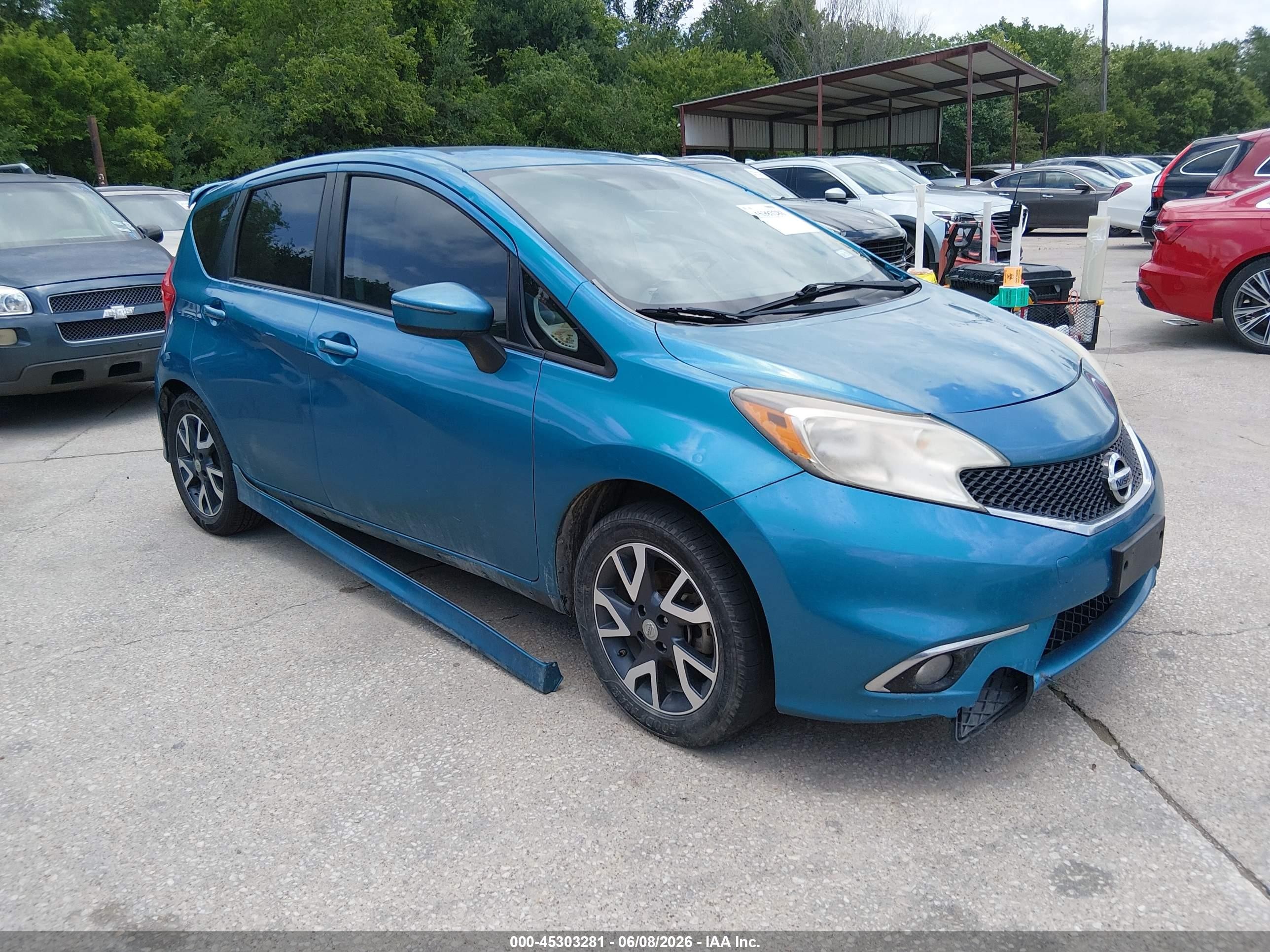 2015 Nissan Versa Note Sr Blue vin: 3N1CE2CPXFL387481
