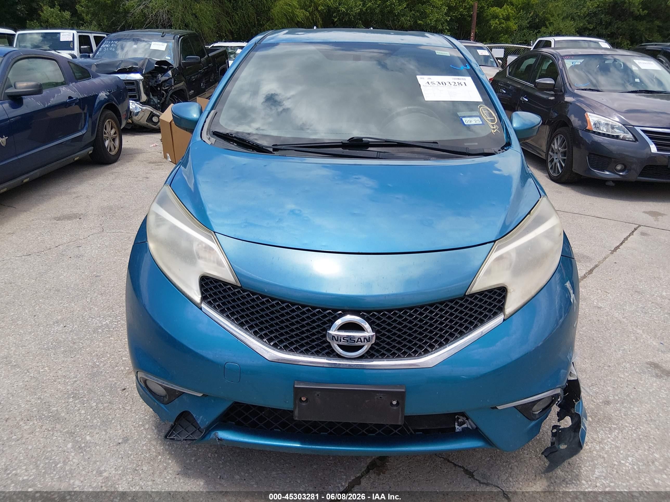 2015 Nissan Versa Note Sr Blue vin: 3N1CE2CPXFL387481