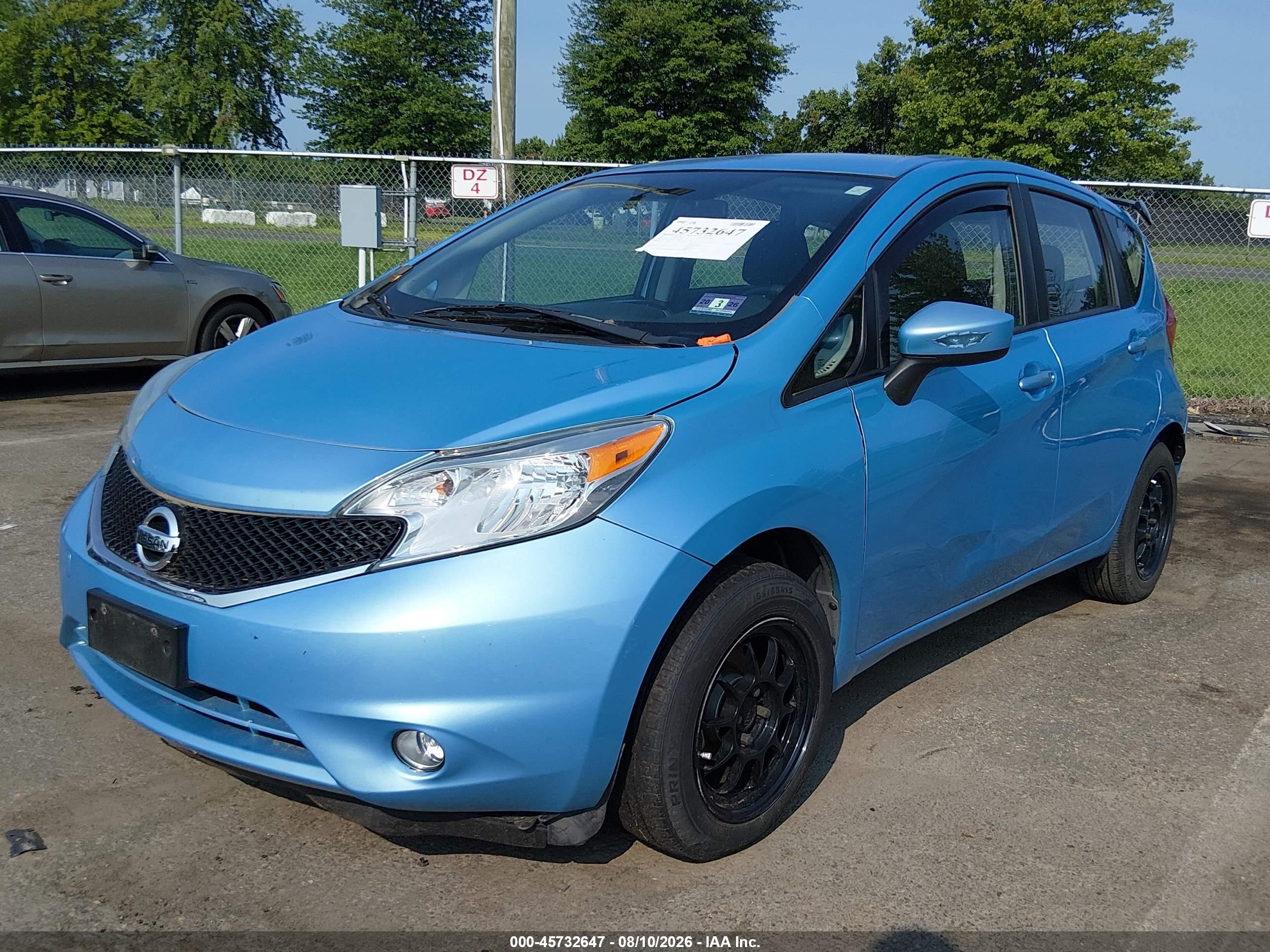 2015 Nissan Versa Note S (sr)/s Plus/sl/sr/sv Light Blue vin: 3N1CE2CPXFL393846