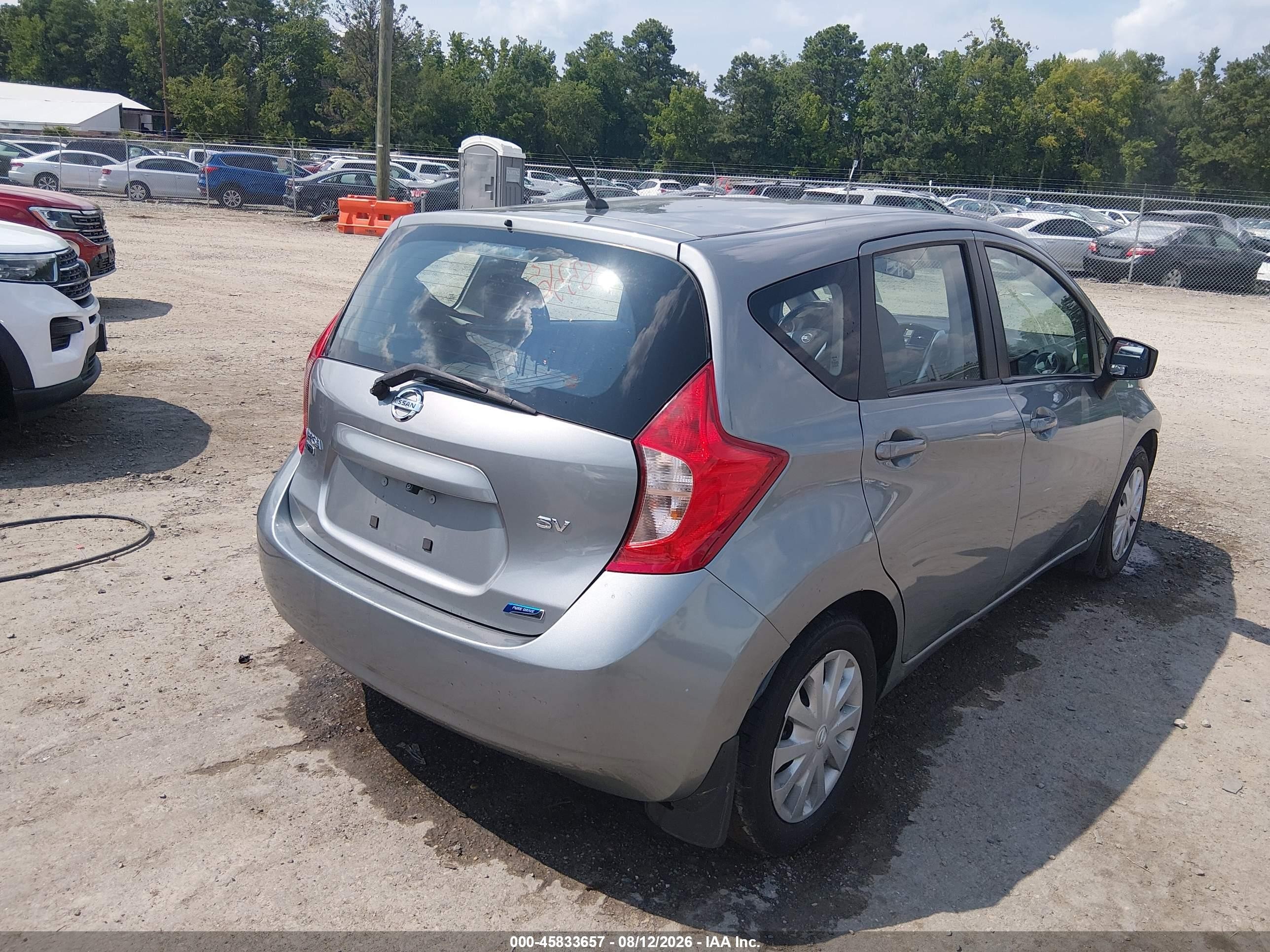 2015 Nissan Versa Note S (sr)/s Plus/sl/sr/sv Gray vin: 3N1CE2CPXFL408345