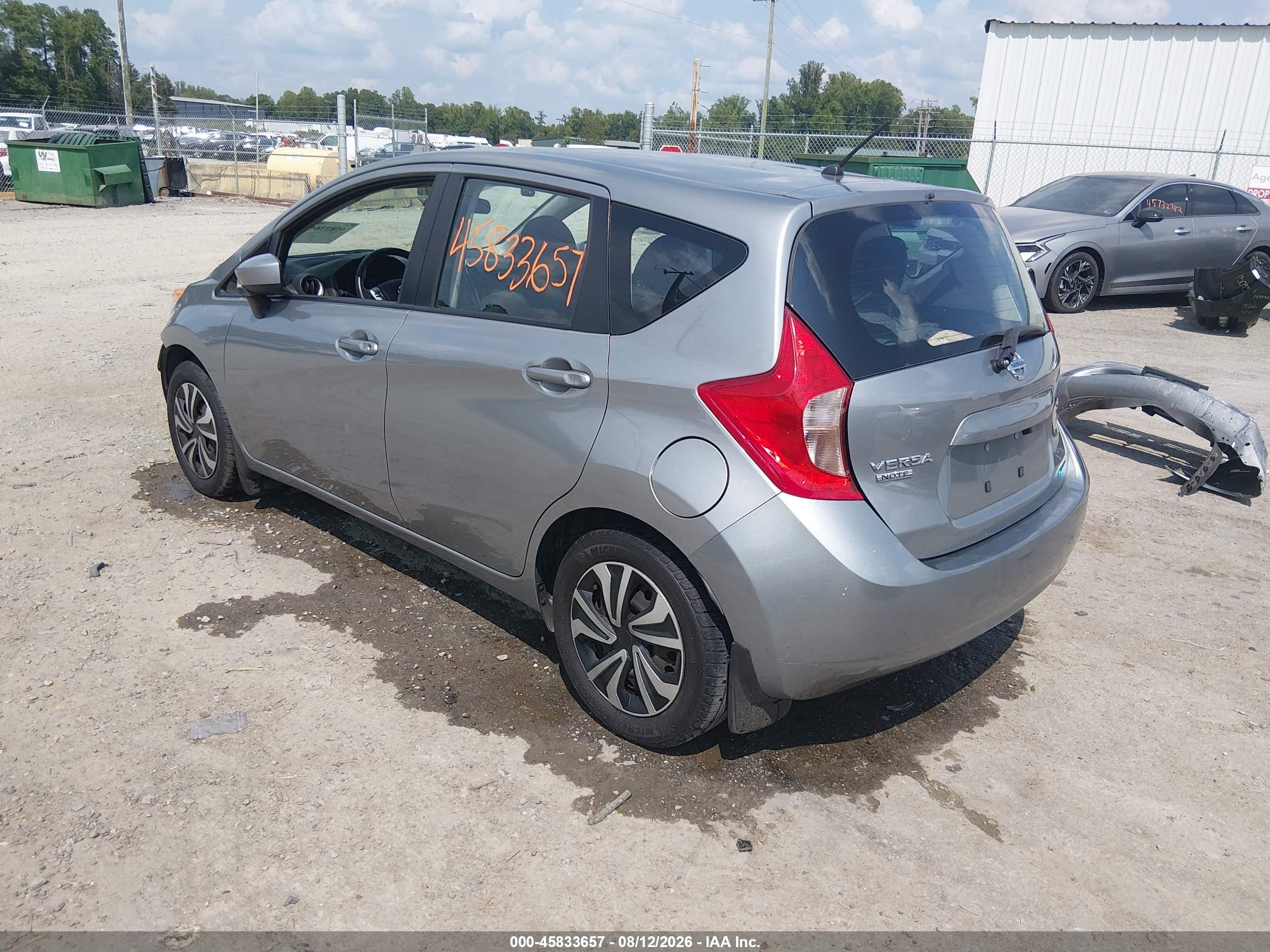 2015 Nissan Versa Note S (sr)/s Plus/sl/sr/sv Gray vin: 3N1CE2CPXFL408345