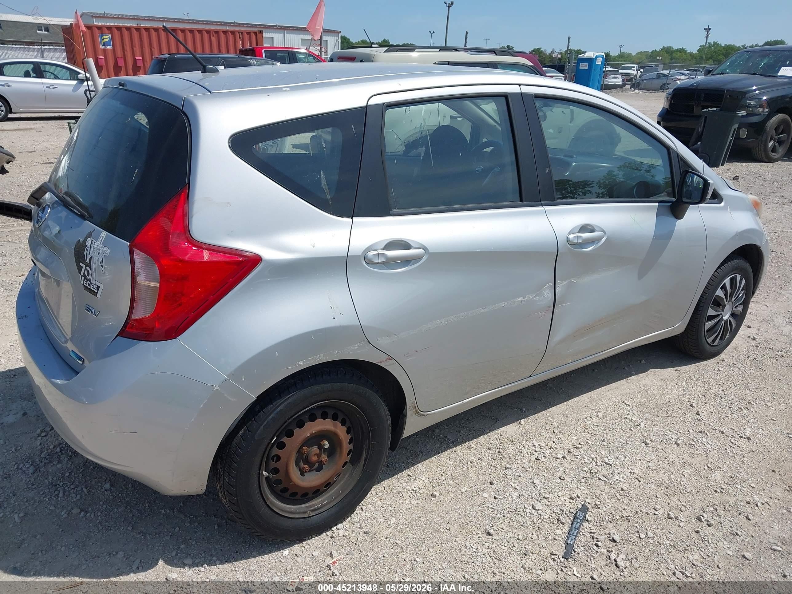 2015 Nissan Versa Note S (sr)/s Plus/sl/sr/sv Silver vin: 3N1CE2CPXFL420611