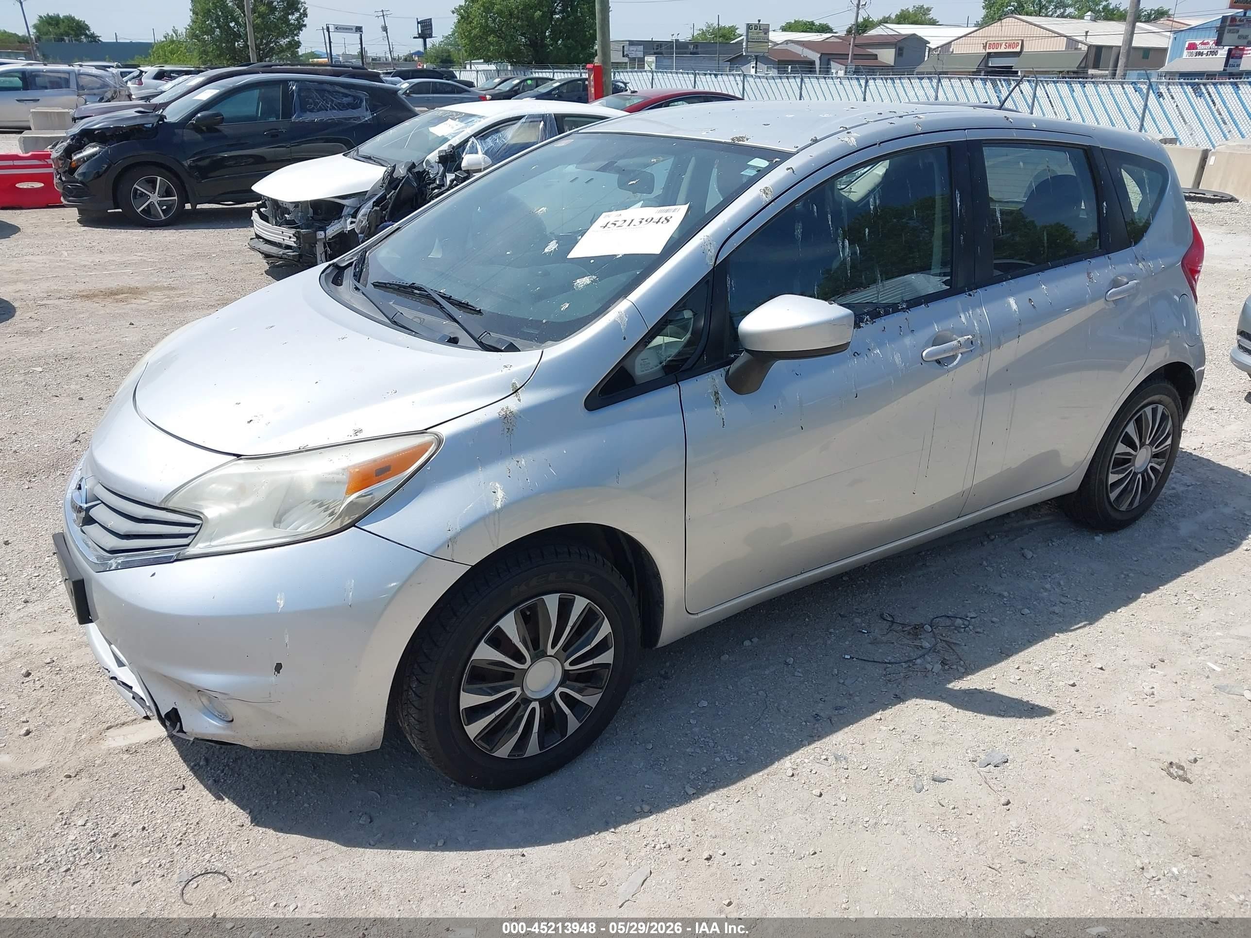 2015 Nissan Versa Note S (sr)/s Plus/sl/sr/sv Silver vin: 3N1CE2CPXFL420611