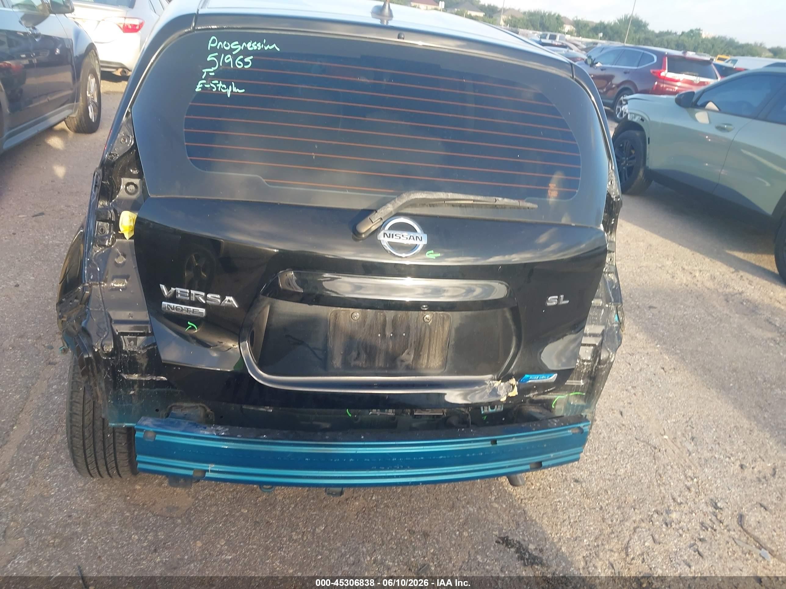 2015 Nissan Versa Note Sl Черный vin: 3N1CE2CPXFL433830