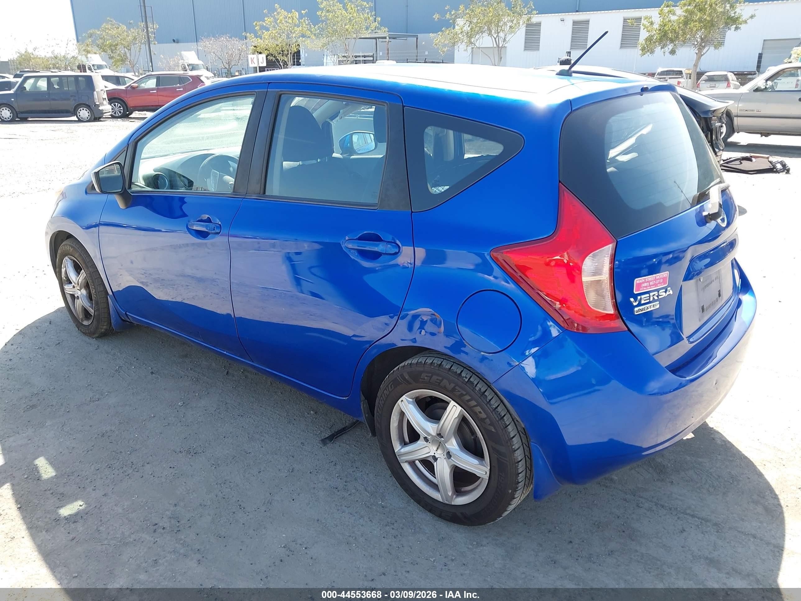 2015 Nissan Versa Note S Plus Blue vin: 3N1CE2CPXFL436520
