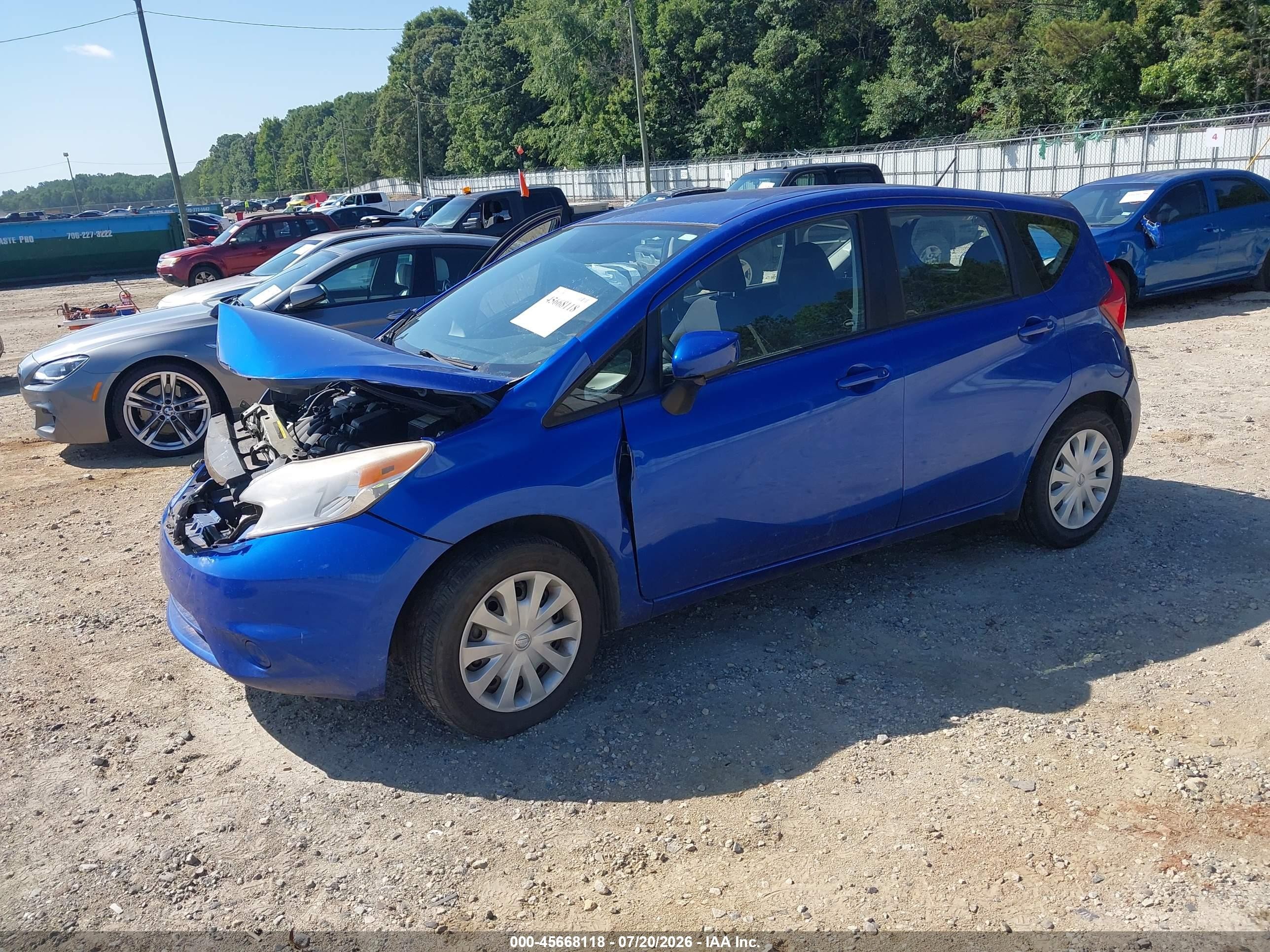 2015 Nissan Versa Note Sv Синий vin: 3N1CE2CPXFL440518