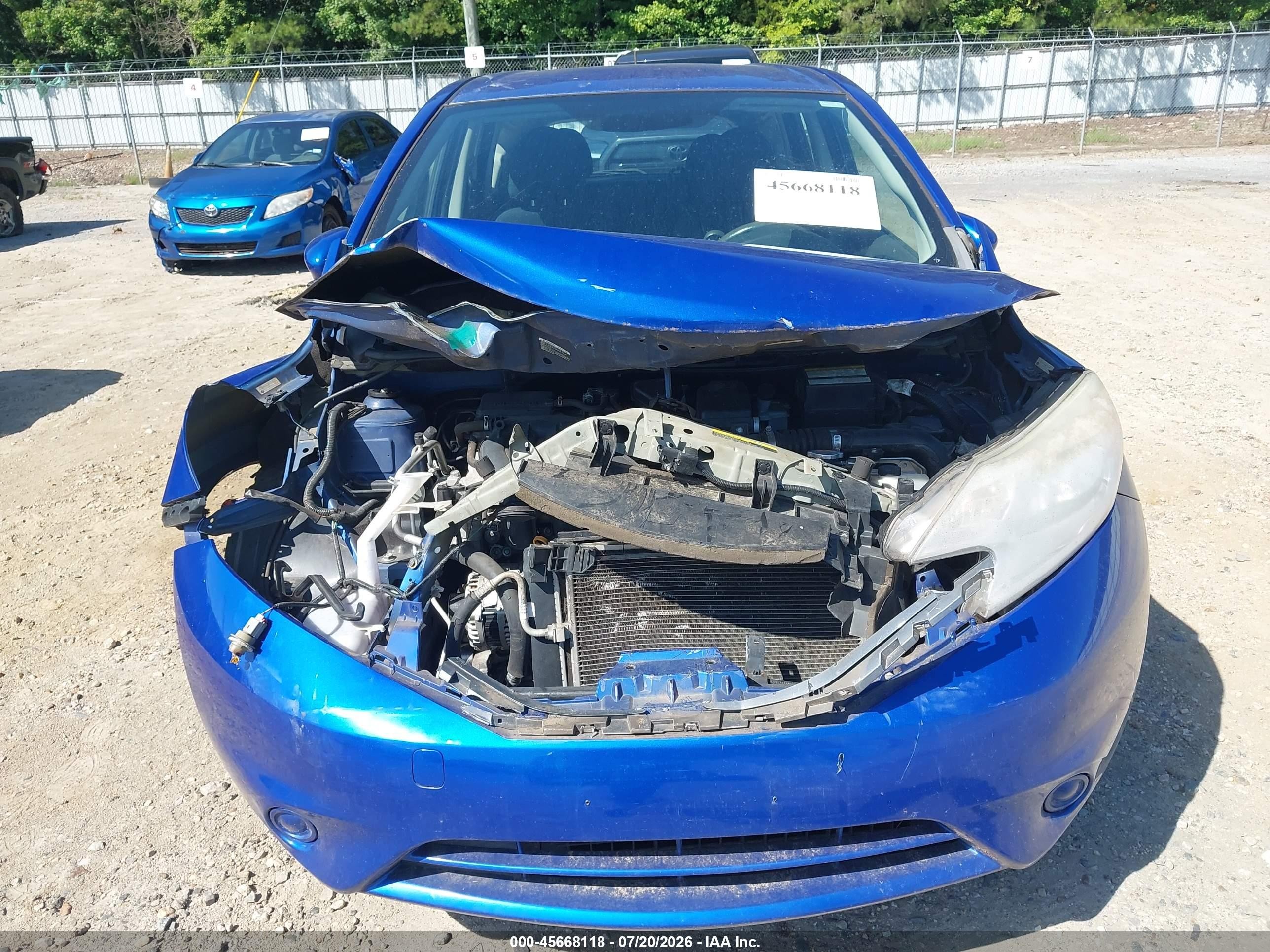 2015 Nissan Versa Note Sv Синий vin: 3N1CE2CPXFL440518