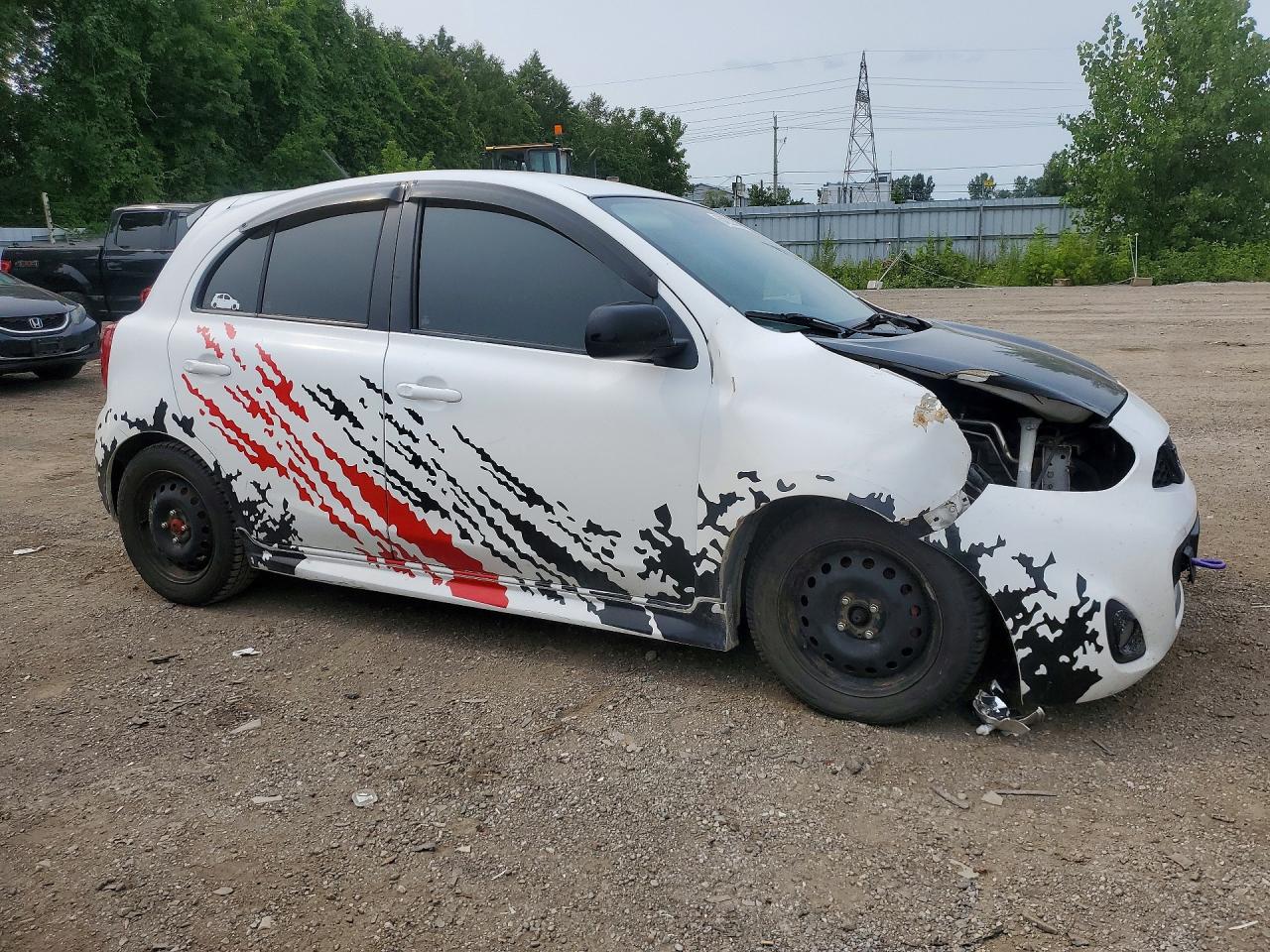 2015 Nissan Micra White vin: 3N1CK3CP1FL200157