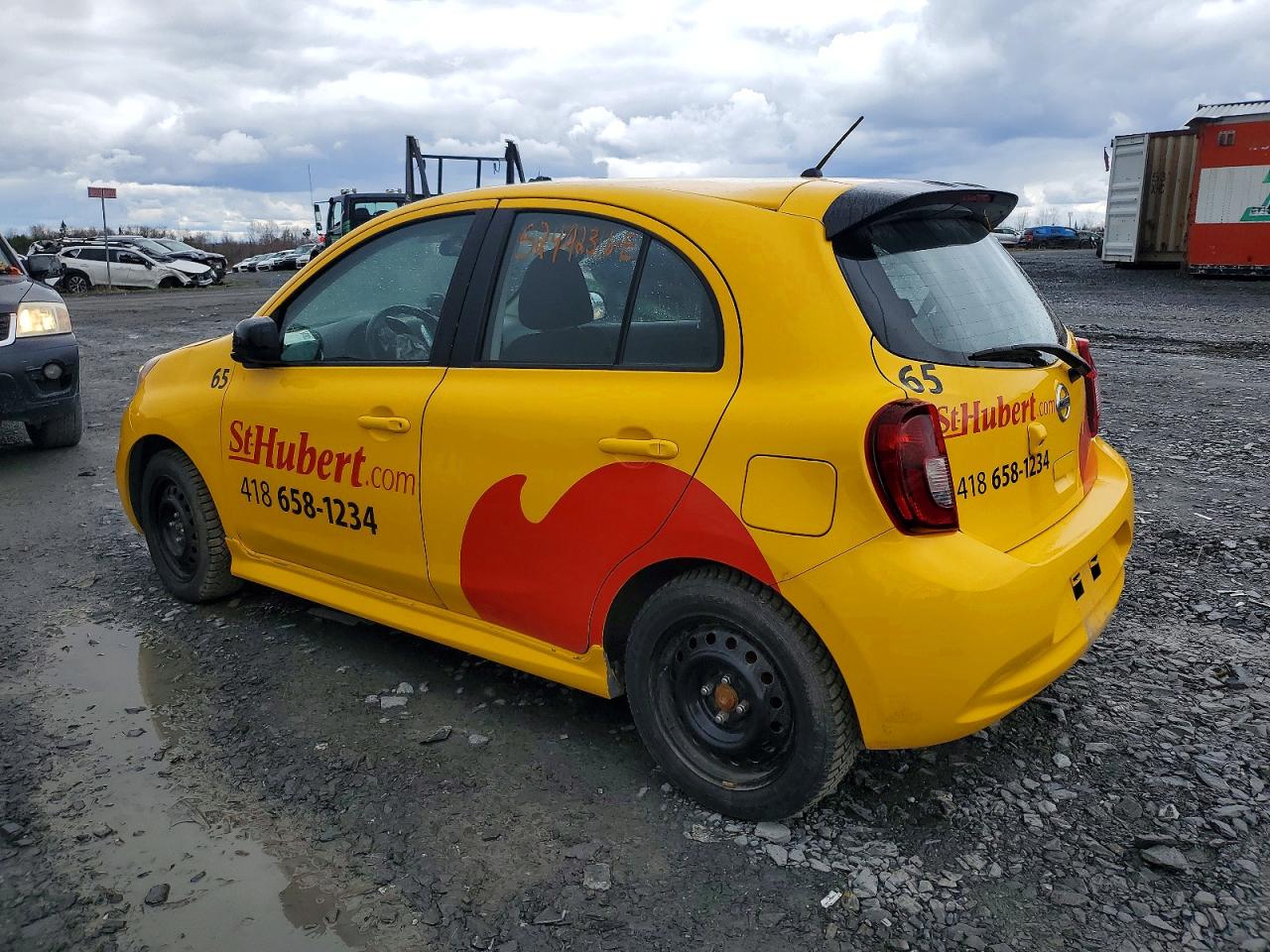 2015 Nissan Micra Yellow vin: 3N1CK3CP2FL217131