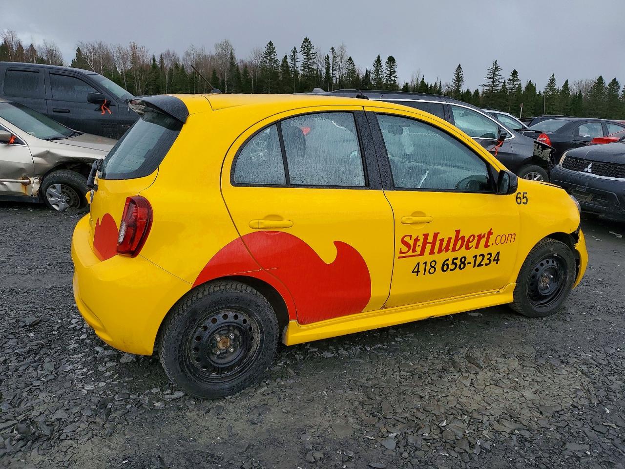 2015 Nissan Micra Yellow vin: 3N1CK3CP2FL217131