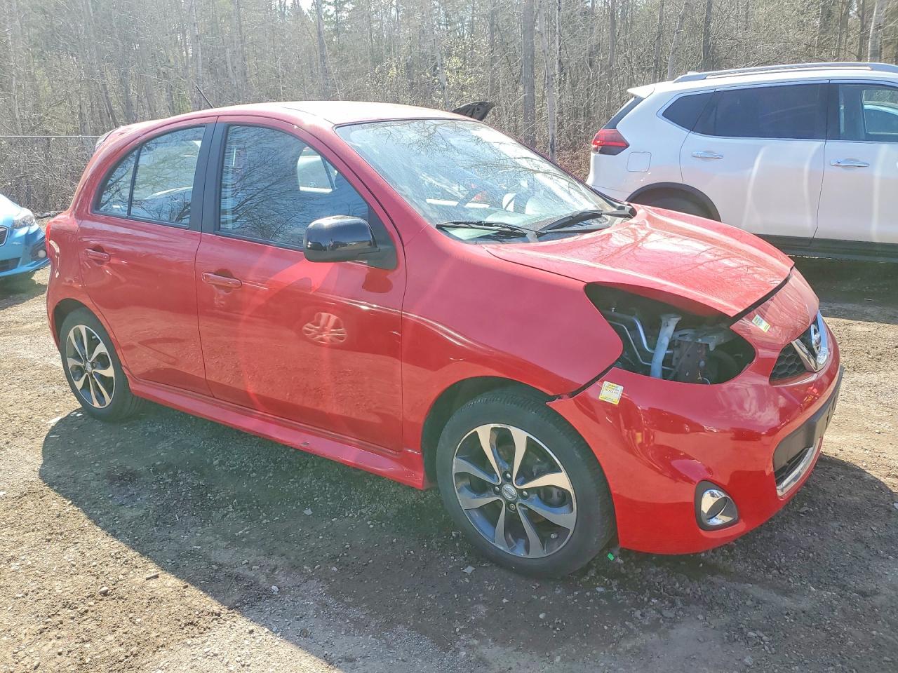 2015 Nissan Micra Red vin: 3N1CK3CP4FL217552