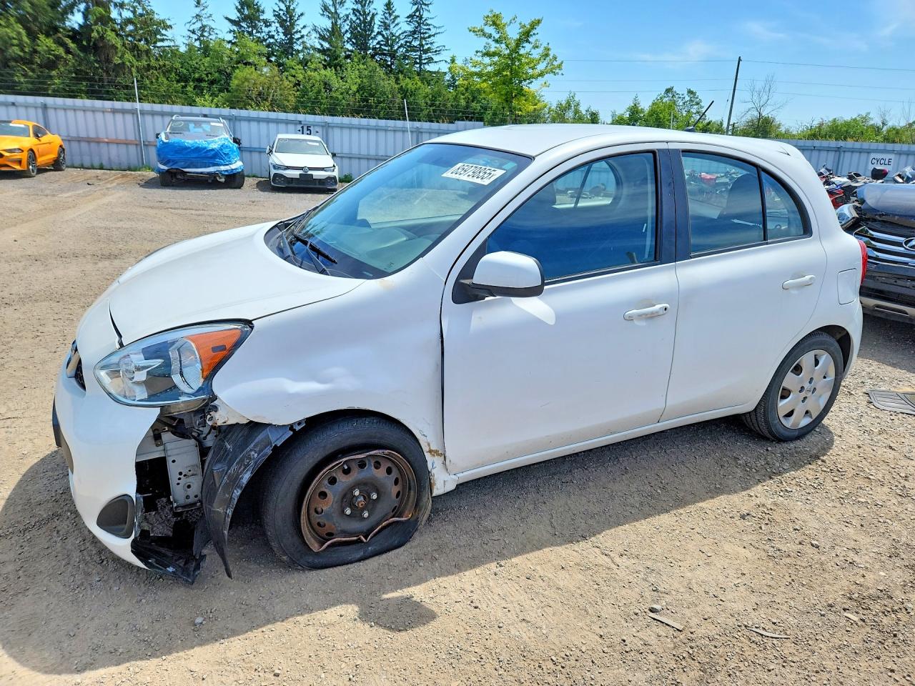 2015 Nissan Micra White vin: 3N1CK3CP5FL269207