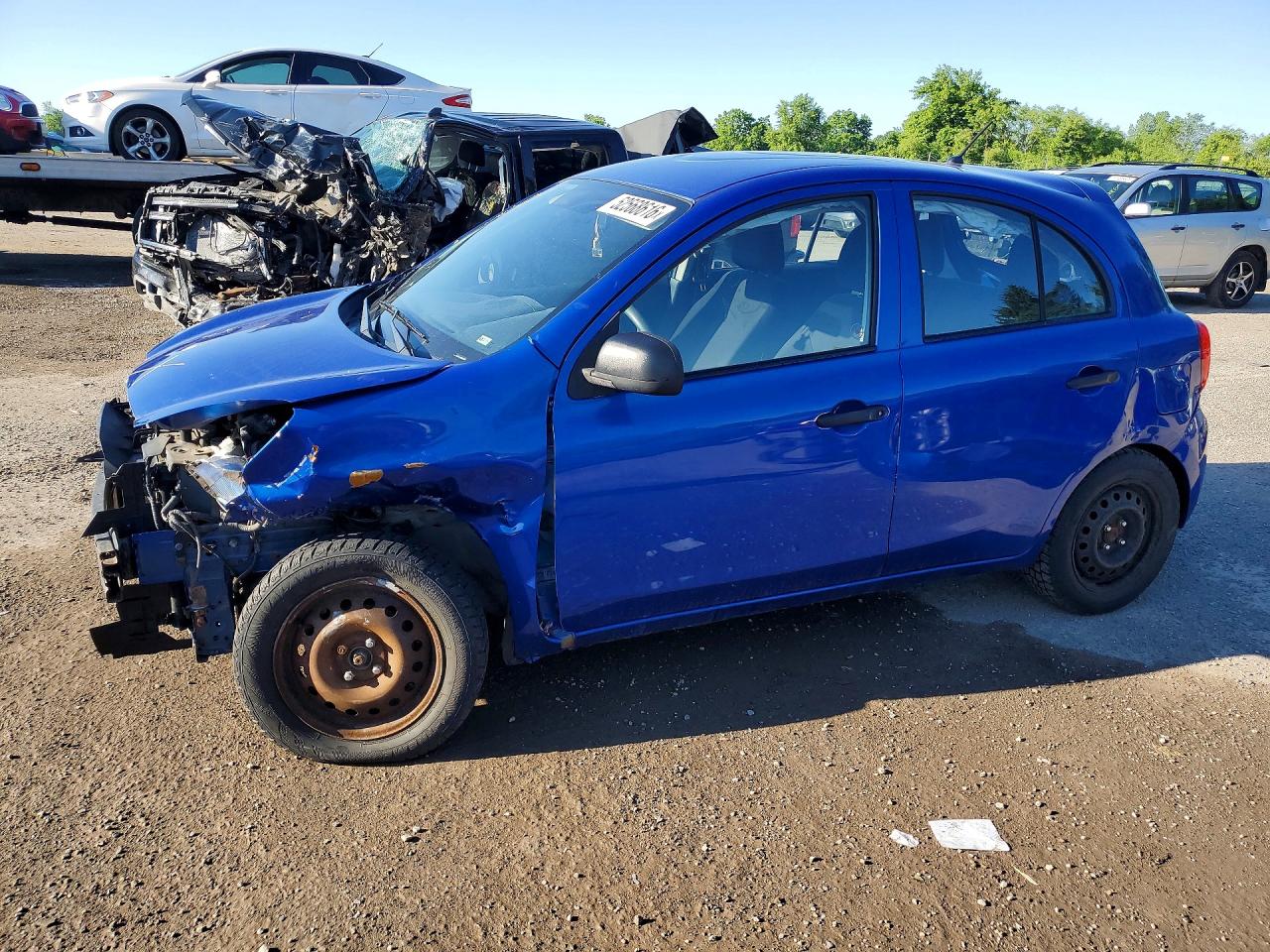 2015 Nissan Micra Blue vin: 3N1CK3CP9FL231835