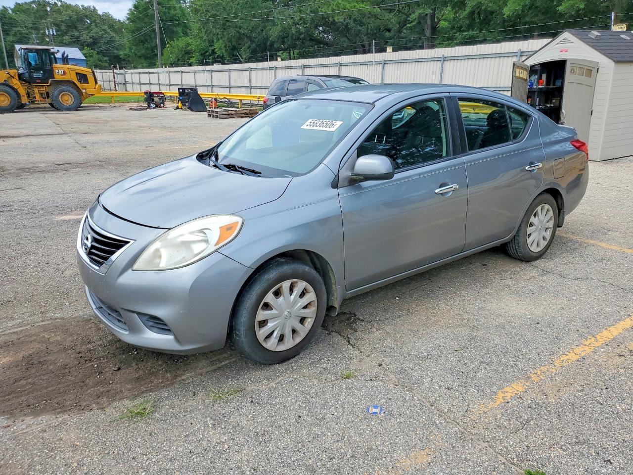 2012 Nissan Versa 1.6 S Gray vin: 3N1CN7AP0CL855875
