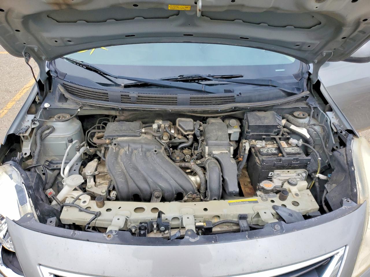 2012 Nissan Versa 1.6 S Gray vin: 3N1CN7AP0CL855875
