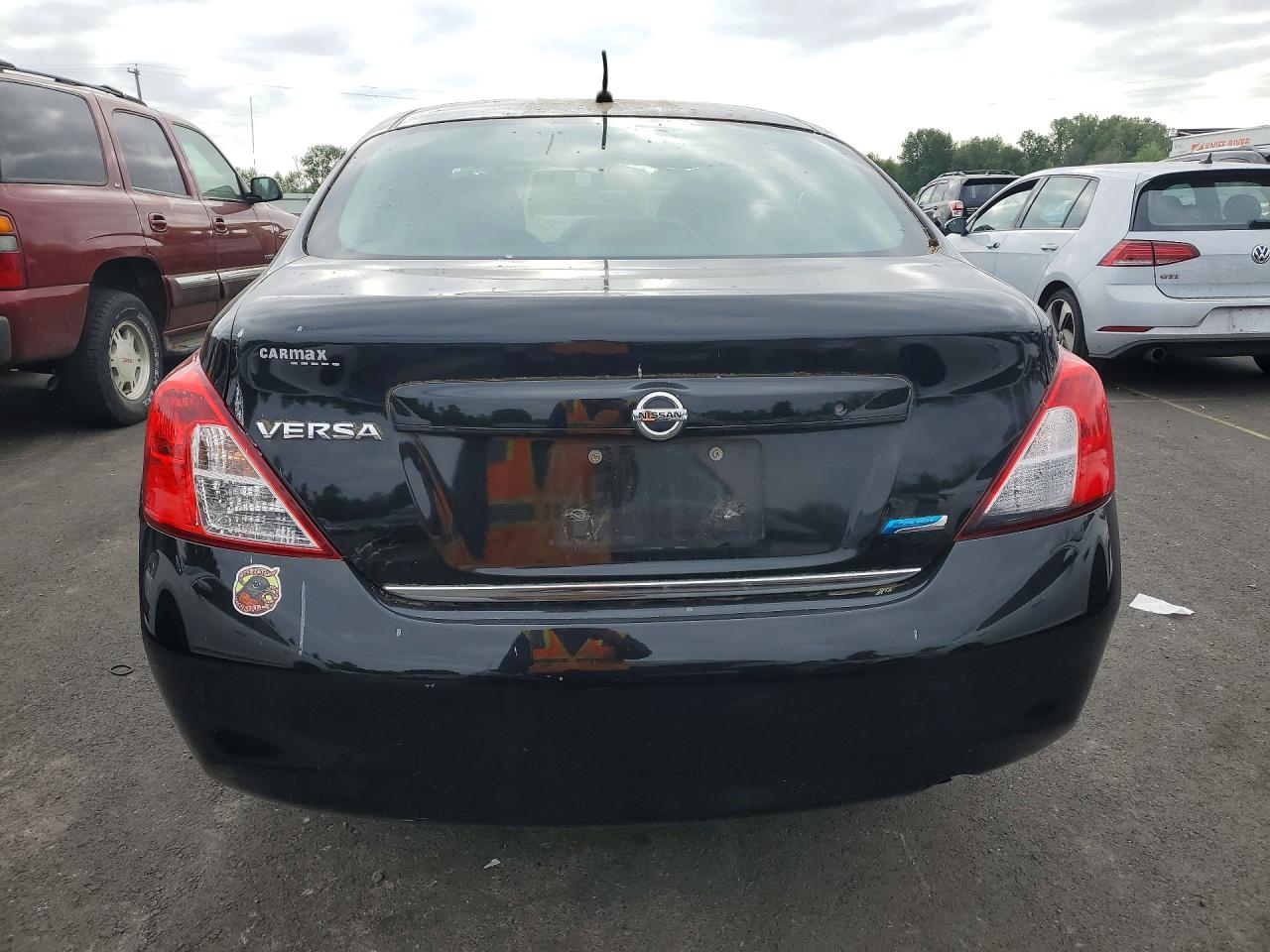 2012 Nissan Versa 1.6 S Black vin: 3N1CN7AP0CL858257