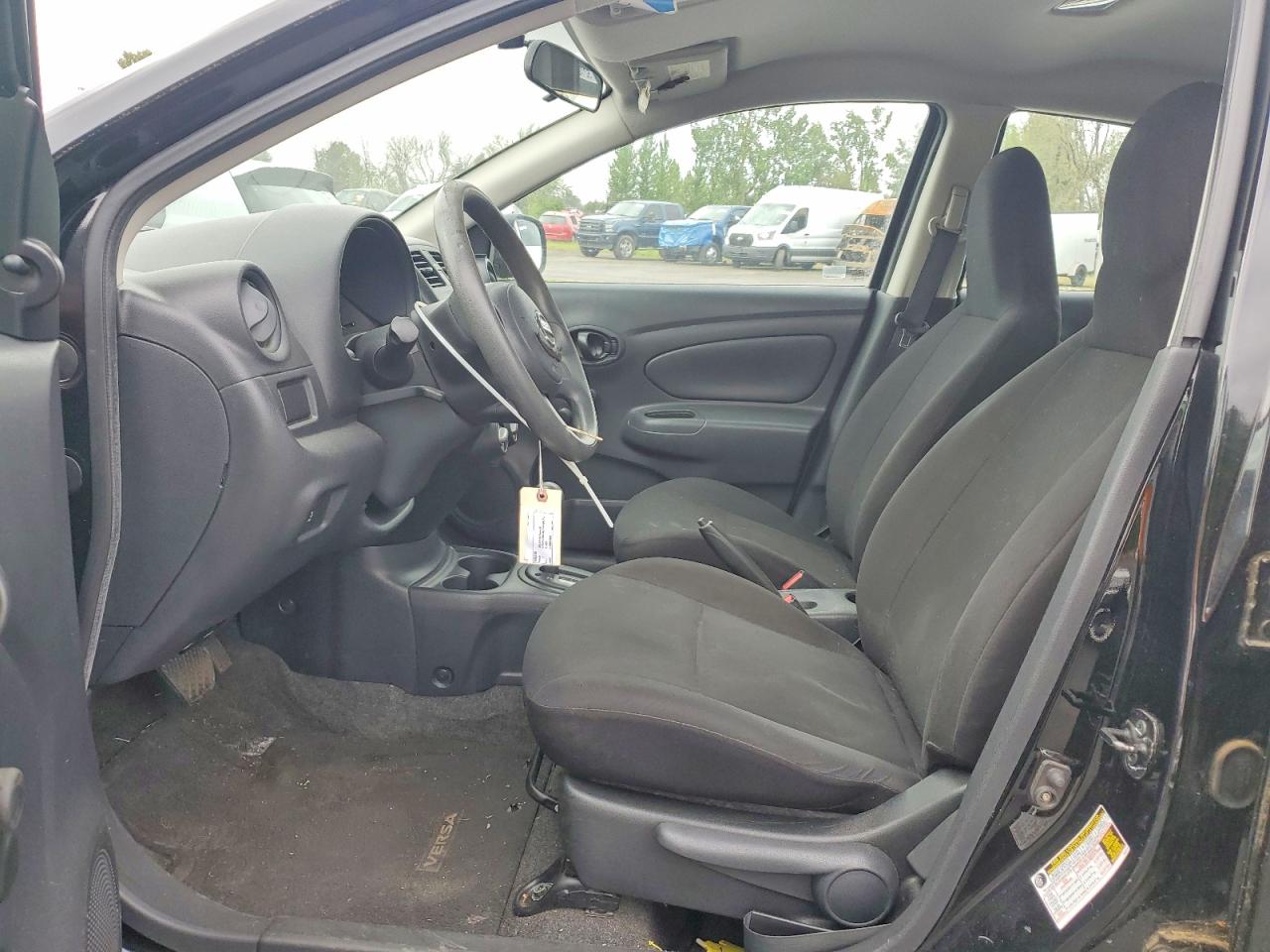 2012 Nissan Versa 1.6 S Black vin: 3N1CN7AP0CL858257
