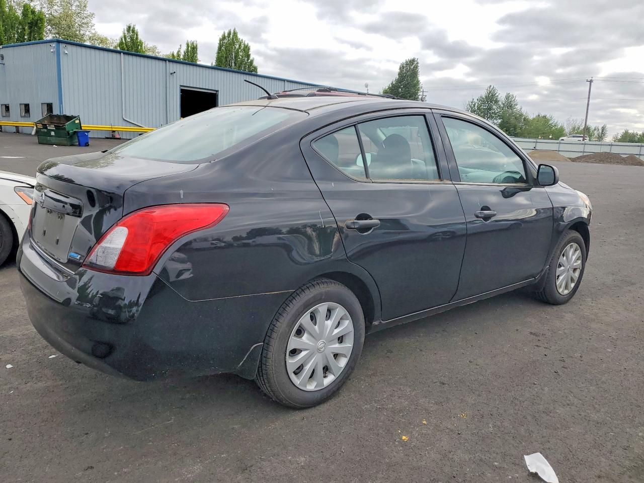 2012 Nissan Versa 1.6 S Black vin: 3N1CN7AP0CL858257