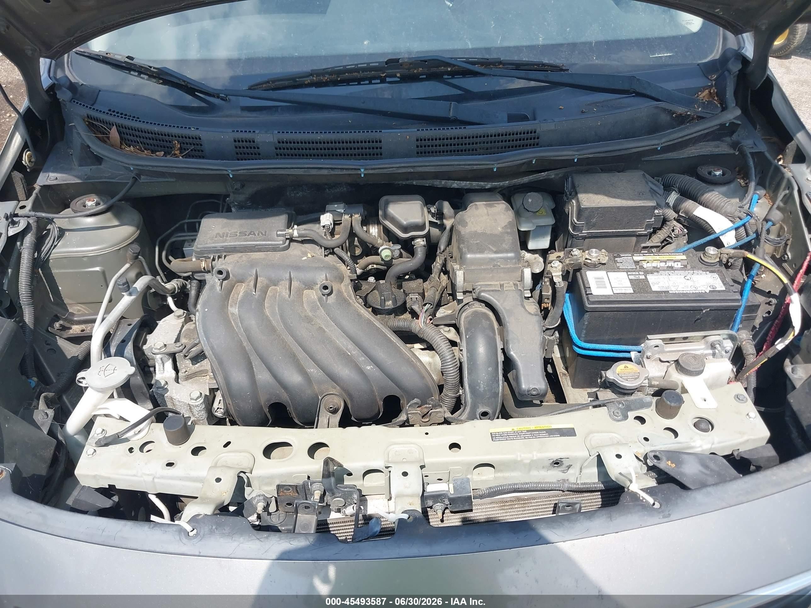 2012 Nissan Versa 1.6 Sl Gray vin: 3N1CN7AP0CL861014