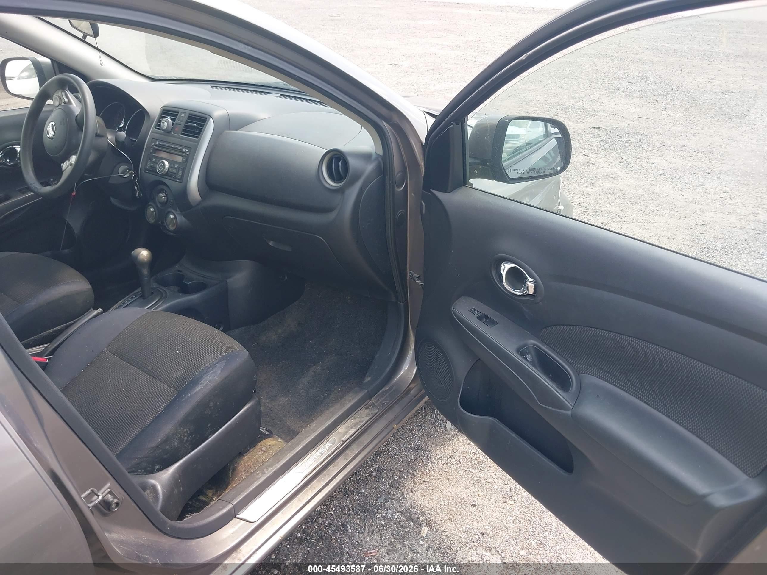 2012 Nissan Versa 1.6 Sl Gray vin: 3N1CN7AP0CL861014