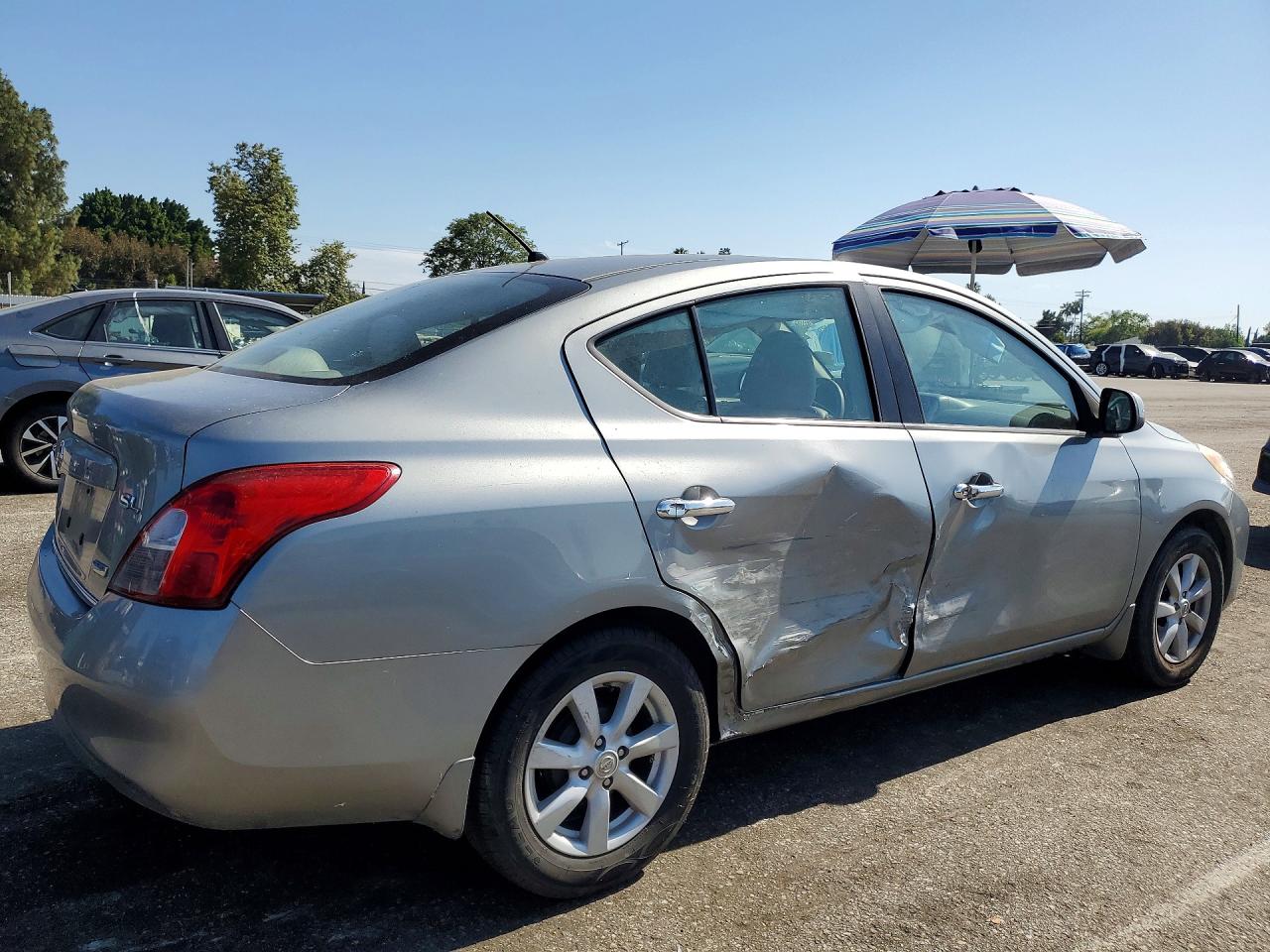 2012 Nissan Versa 1.6 S Gray vin: 3N1CN7AP0CL861546