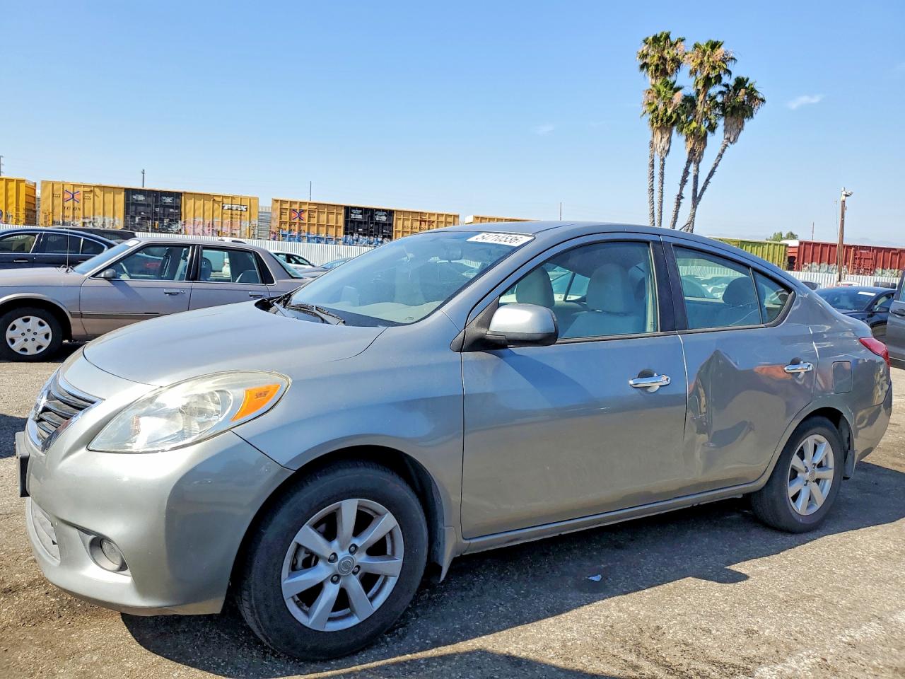 2012 Nissan Versa 1.6 S Gray vin: 3N1CN7AP0CL861546