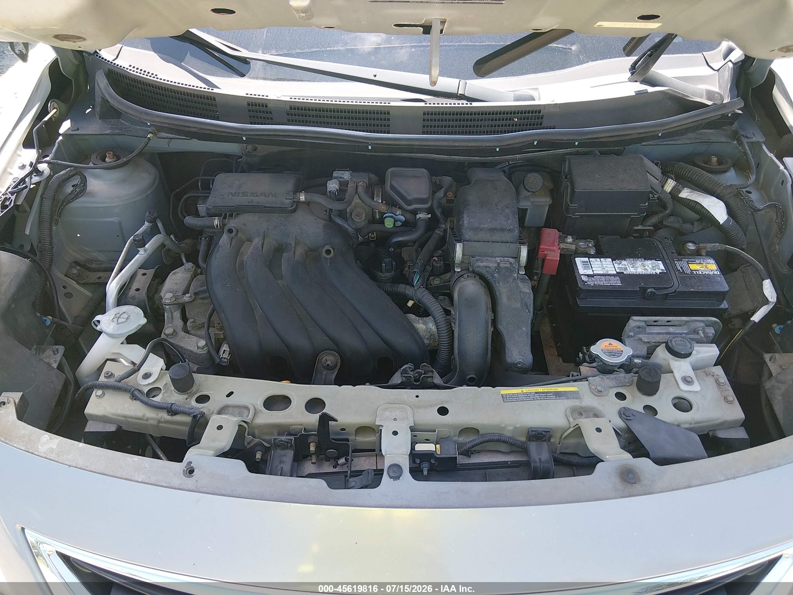 2012 Nissan Versa 1.6 Sv Серебряный vin: 3N1CN7AP0CL864494