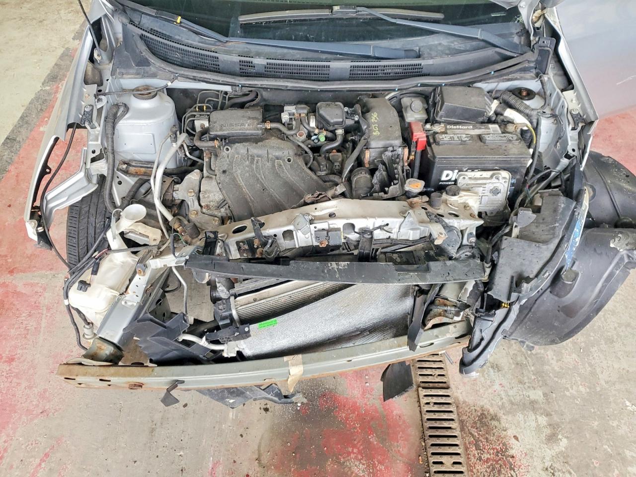 2012 Nissan Versa 1.6 S Silver vin: 3N1CN7AP0CL891856