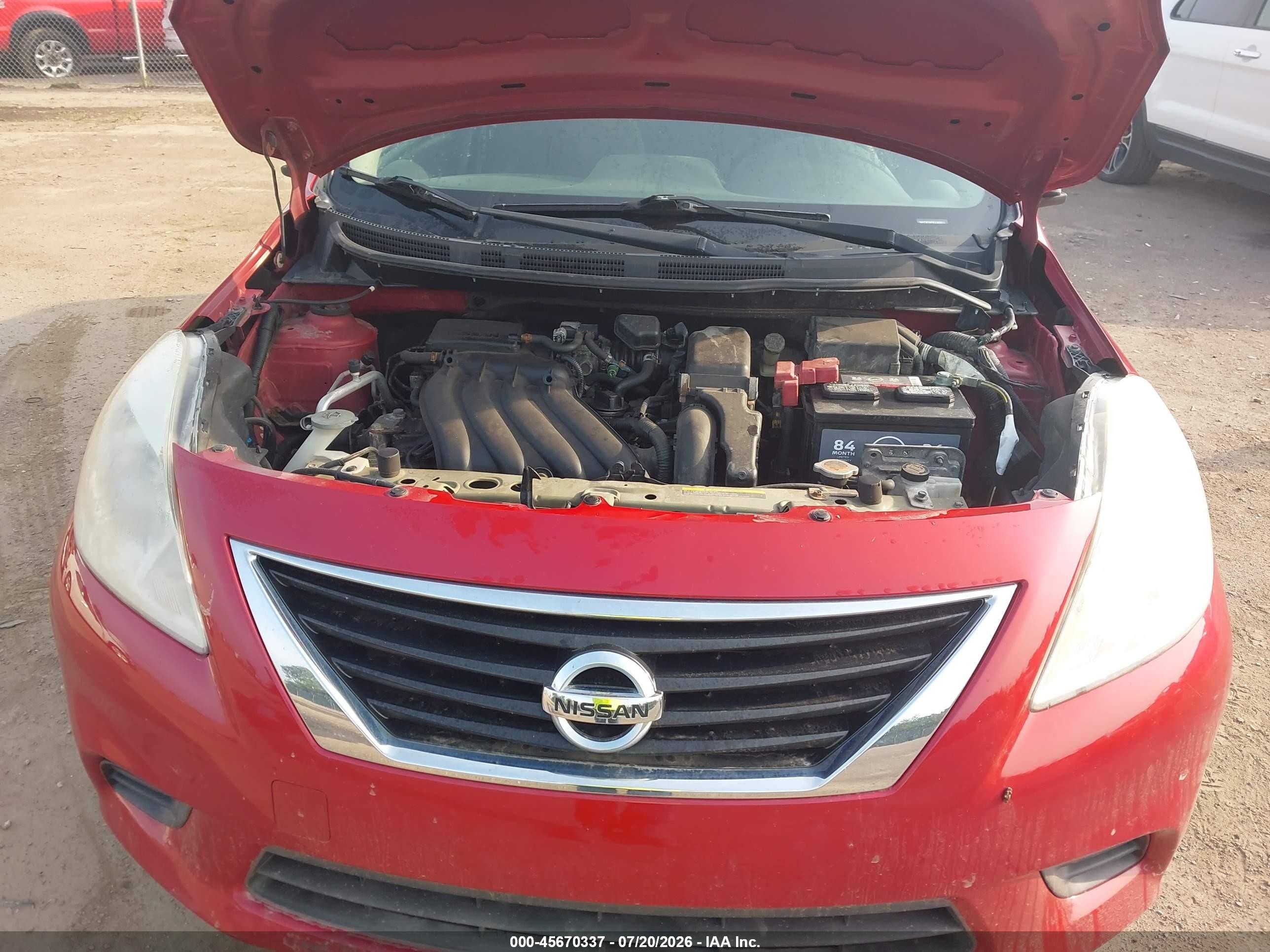 2012 Nissan Versa 1.6 Sv Red vin: 3N1CN7AP0CL900975